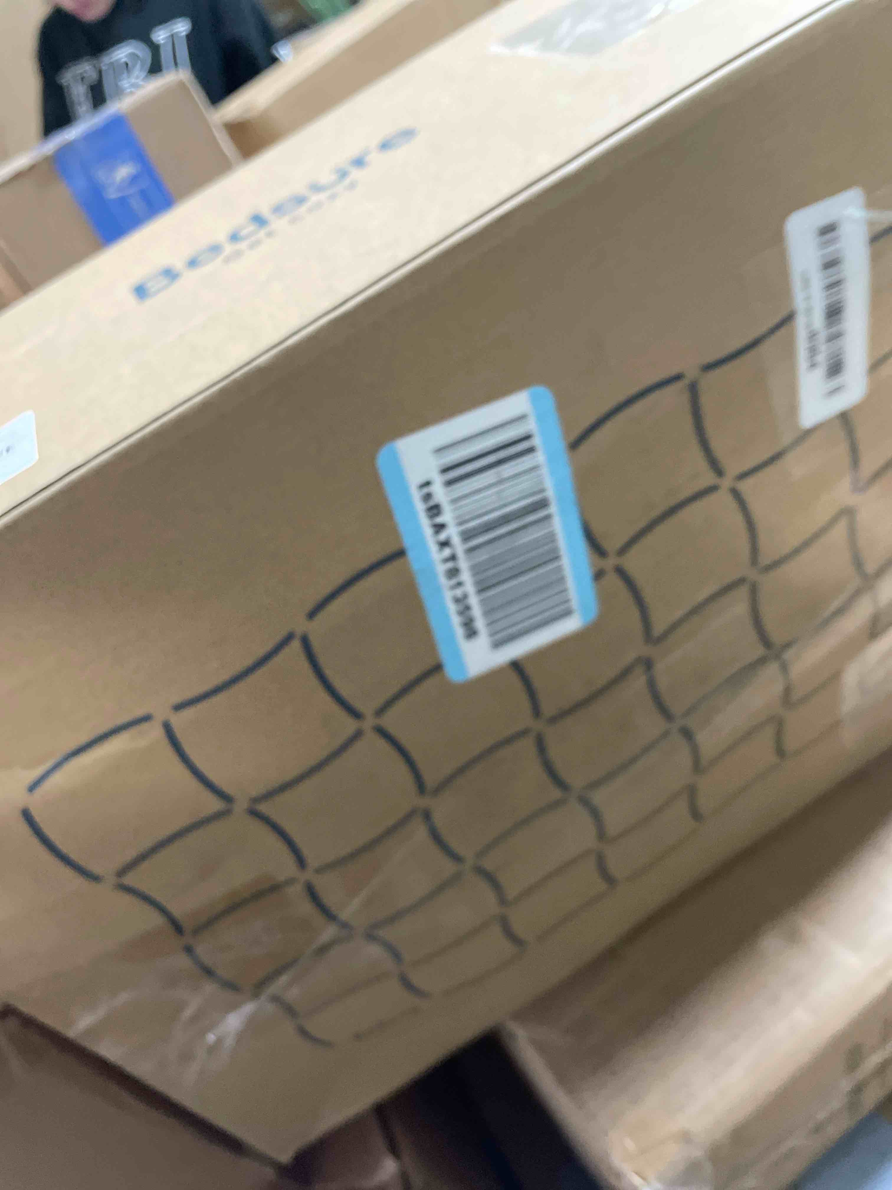 Condition photo showing Good Condition for Bedsure King Size Comforter Set - GentleSoft™ 3 Pieces Fluffy Double-Side Fleece Comforter Set, Cozy Striped Room Decor Aesthetic, Luxury White King Bedding with 2 Pillowcases, 104x90 Inches King (104" x 90") 01 - Cream White