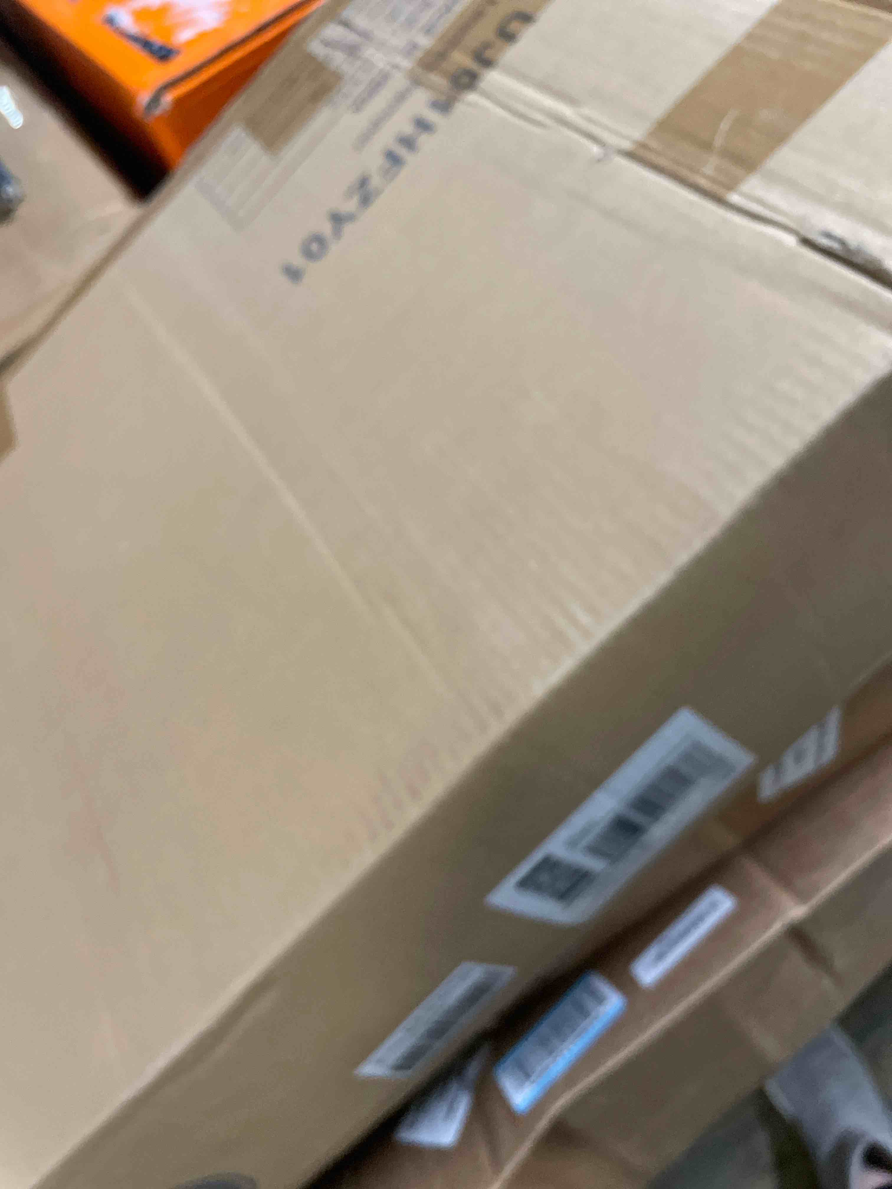 Condition photo showing As Is for Laundry Hamper with Shelf, 5 Tiers Tall Laundry Basket Sorter with 2 Pull-Out and Removable Bags, Clothes Rack with Laundry Sorter for Laundry Room Bathroom Bedroom, Rustic Brown Rustic Brown With Drawer