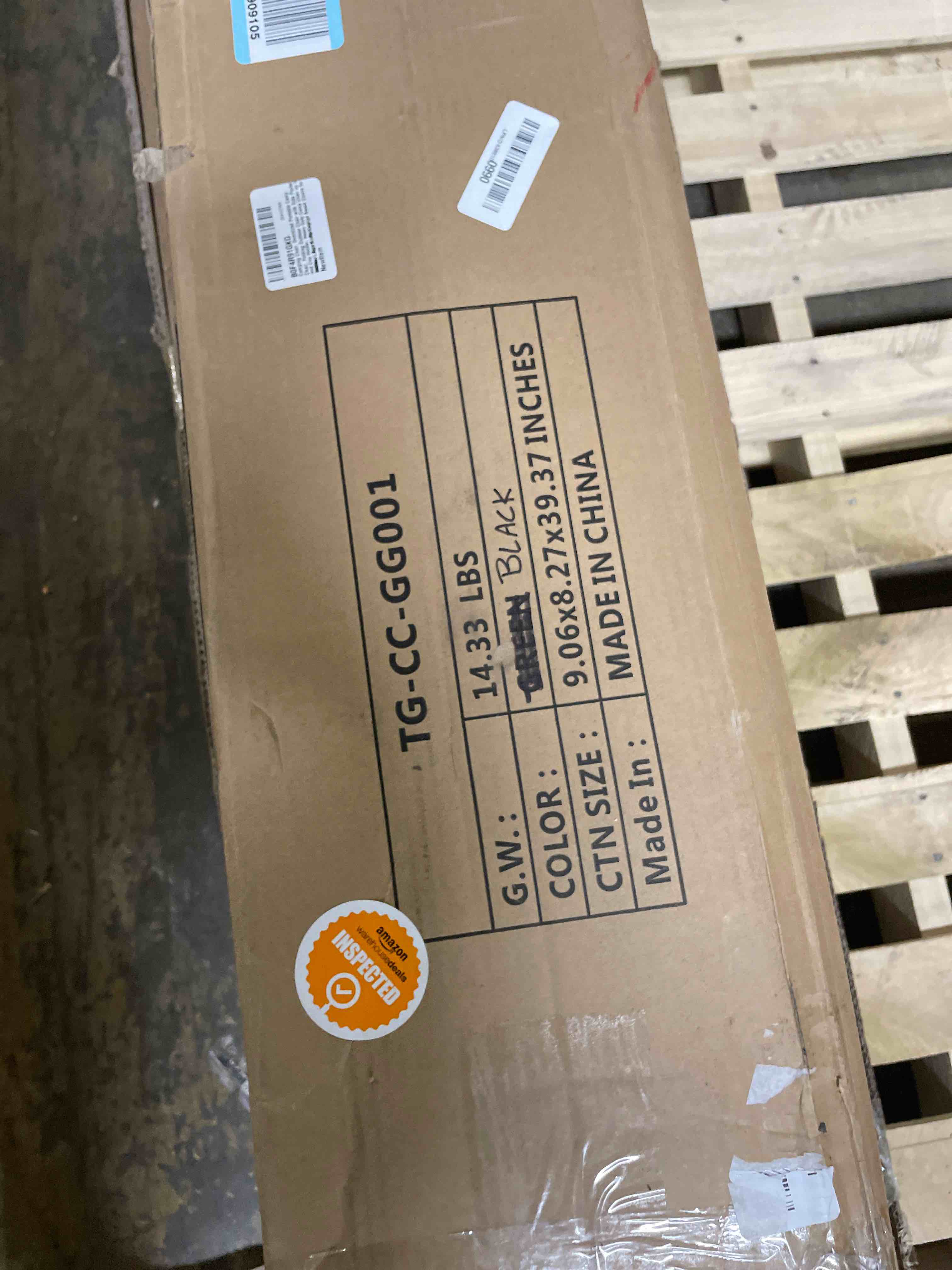 Condition photo showing New/Like New for Camping Chair, Oversized Portable Camp Chair, Folding Outdoor Chair with Side Pocket and Cup Holder, Heavy Duty Camp Chair up to 400lbs, Large Camp Lounge Beach Chairs for Outdoor, Sports, Fishing Slate Gray-black