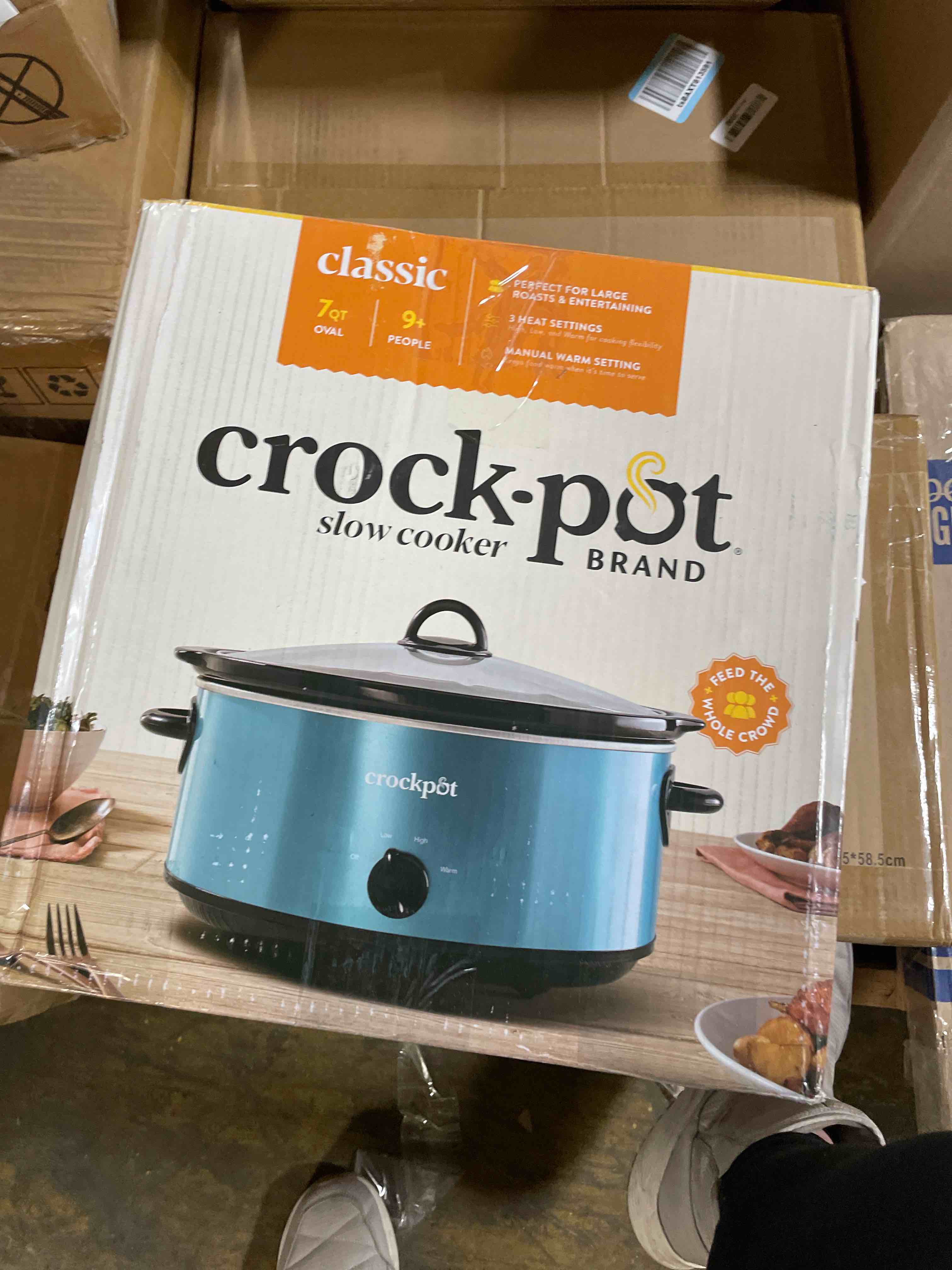 Condition photo showing New/Like New for Crockpot Manual 7-Quart Slow Cooker Turquoise 7 Quarts