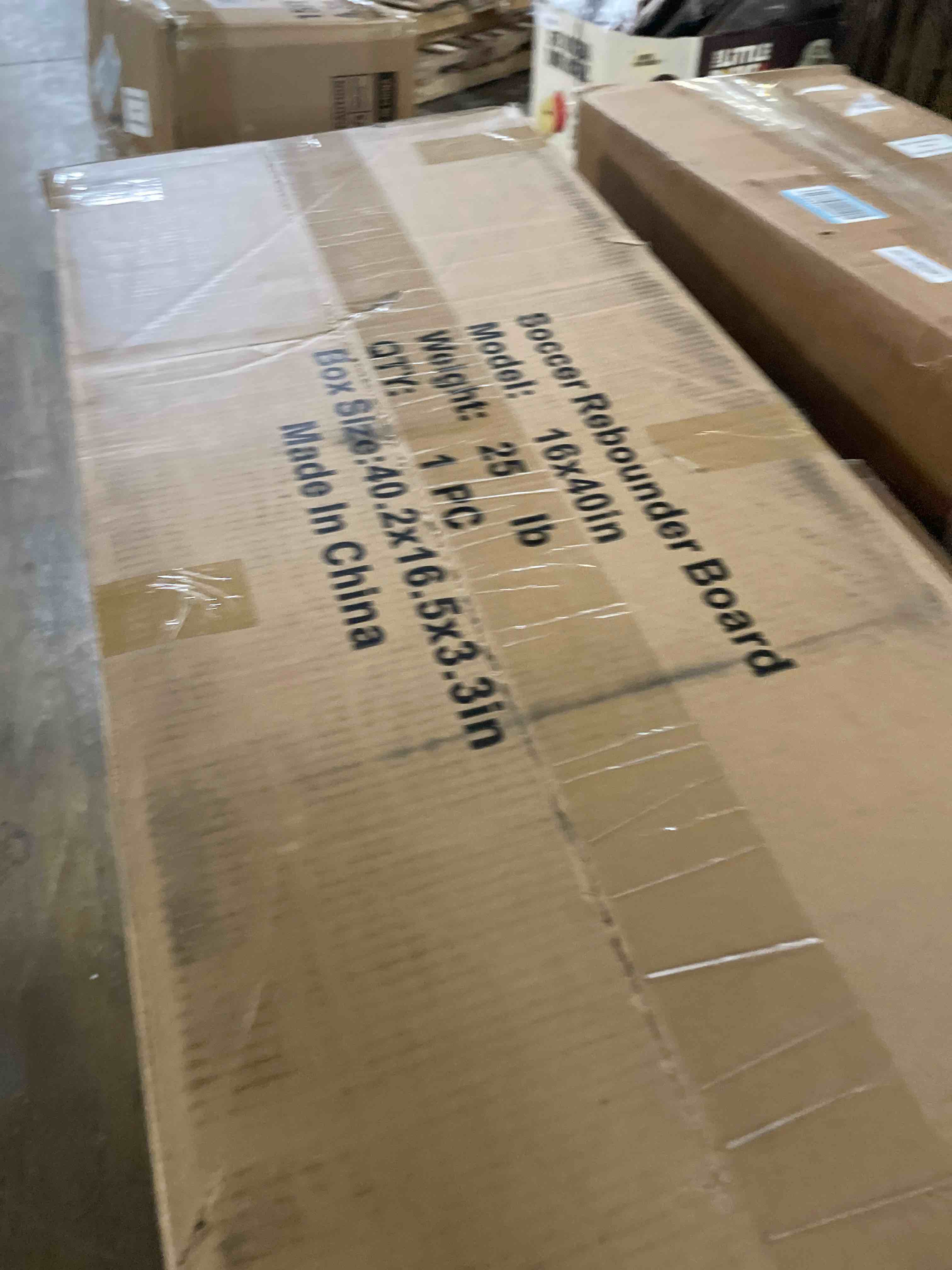 Condition photo showing New/Like New for Upgrade 3-Angles Soccer Rebounder Board, Portable Soccer Wall for Adults & Kids, Foldable Soccer Training Equipment for Passing & Shooting Practice Blue 40"x16"