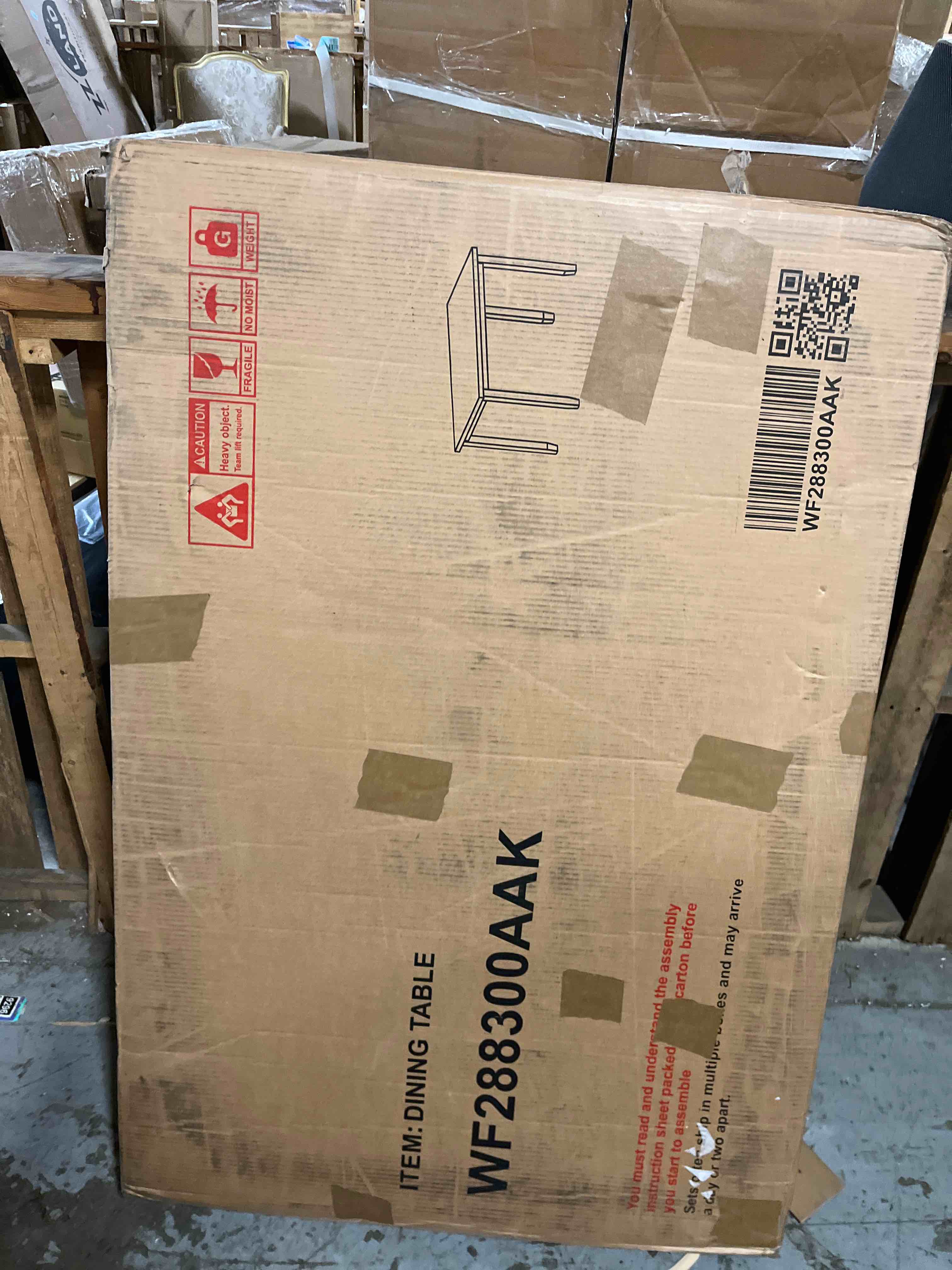 Condition photo showing New/Like New for Faux Marble Dining table