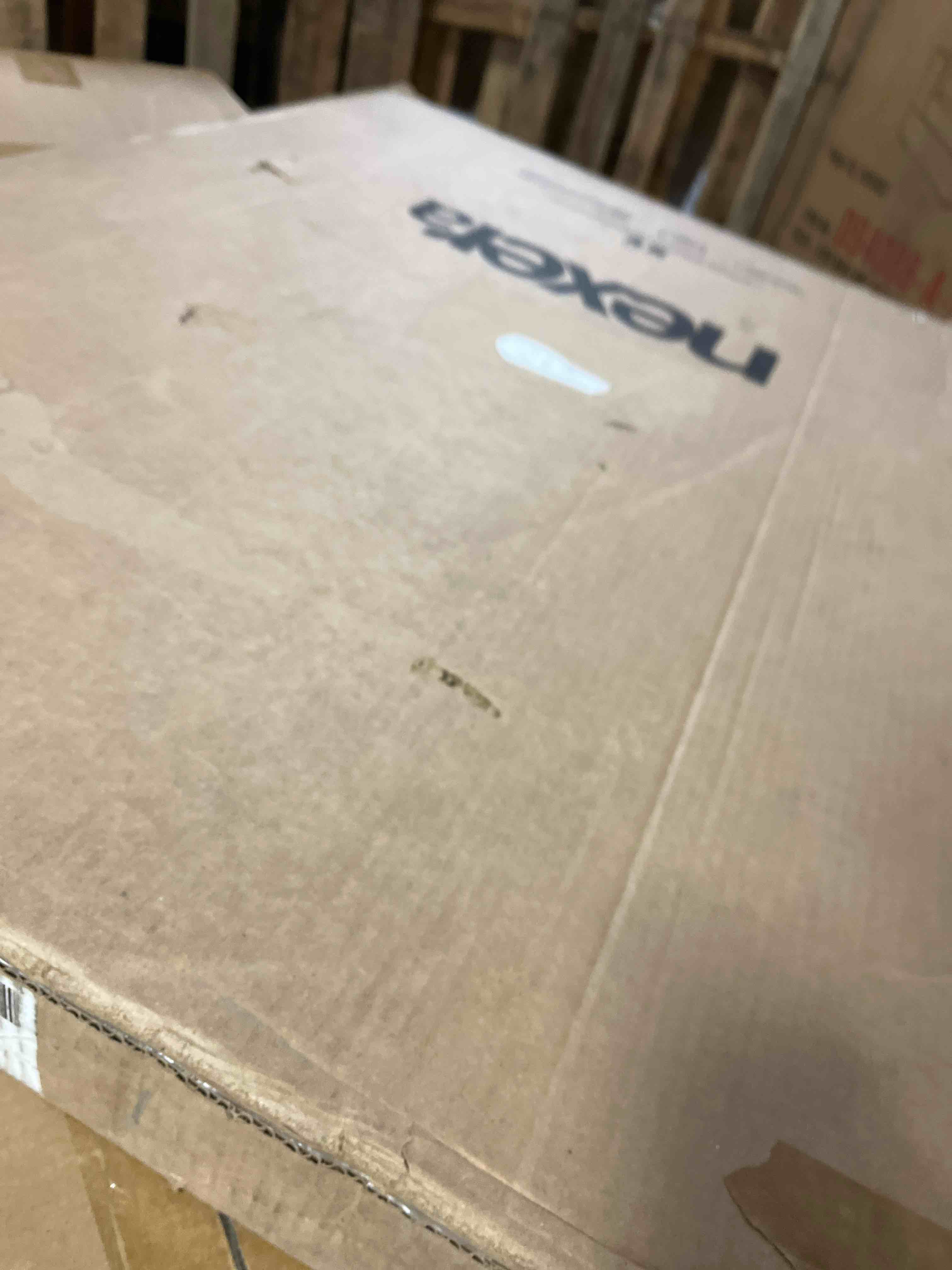 Condition photo showing As Is for Antonnio 4 Piece Bedroom Set(Incomplete 1 box only)