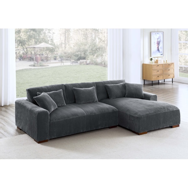 asyiah 2 piece upholstered sectional(incomplete chaise not included)