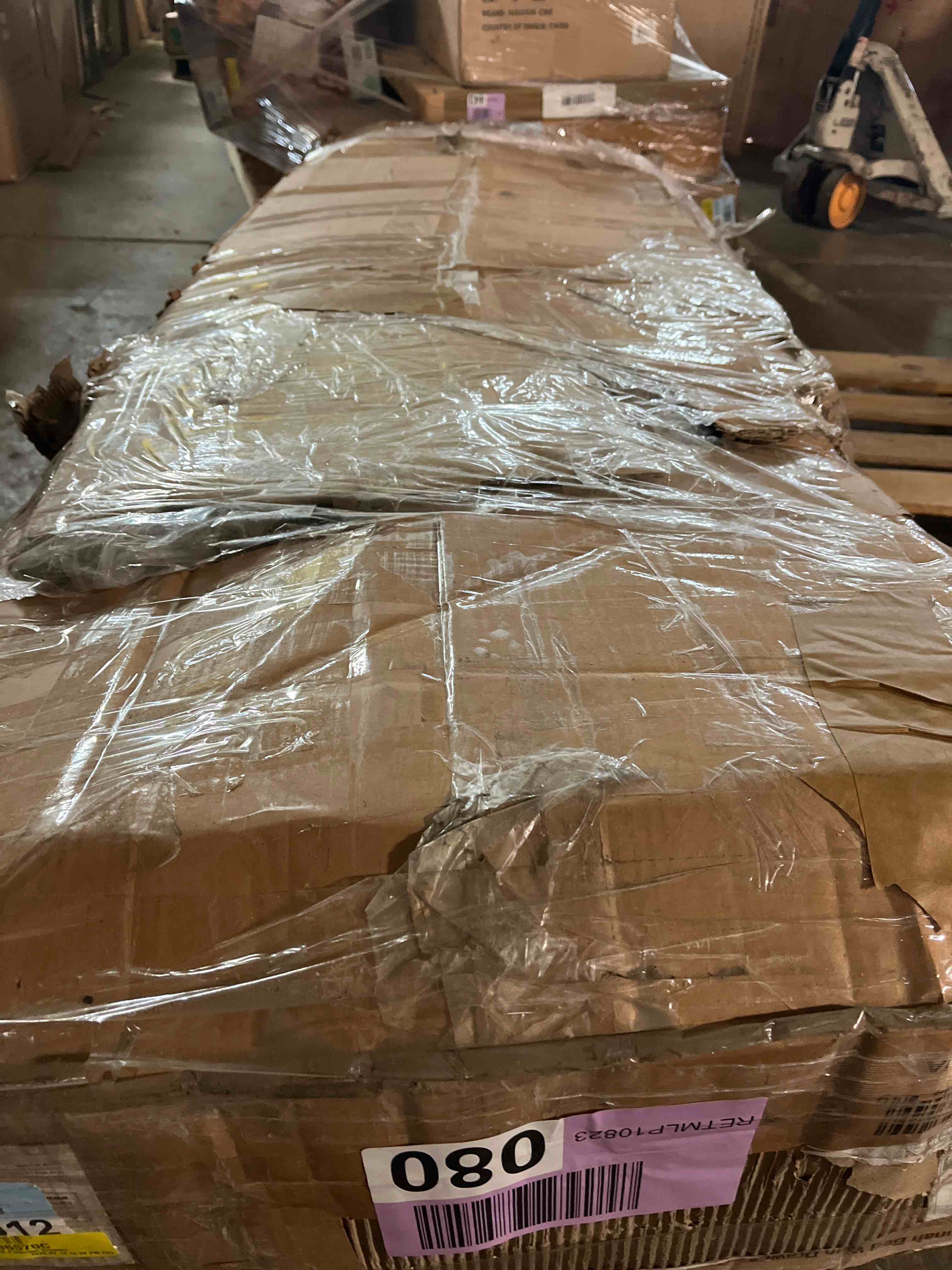 Condition photo showing As Is for Monserat Bed Frame with Headboard 4 Storage Drawers(Incomplete)