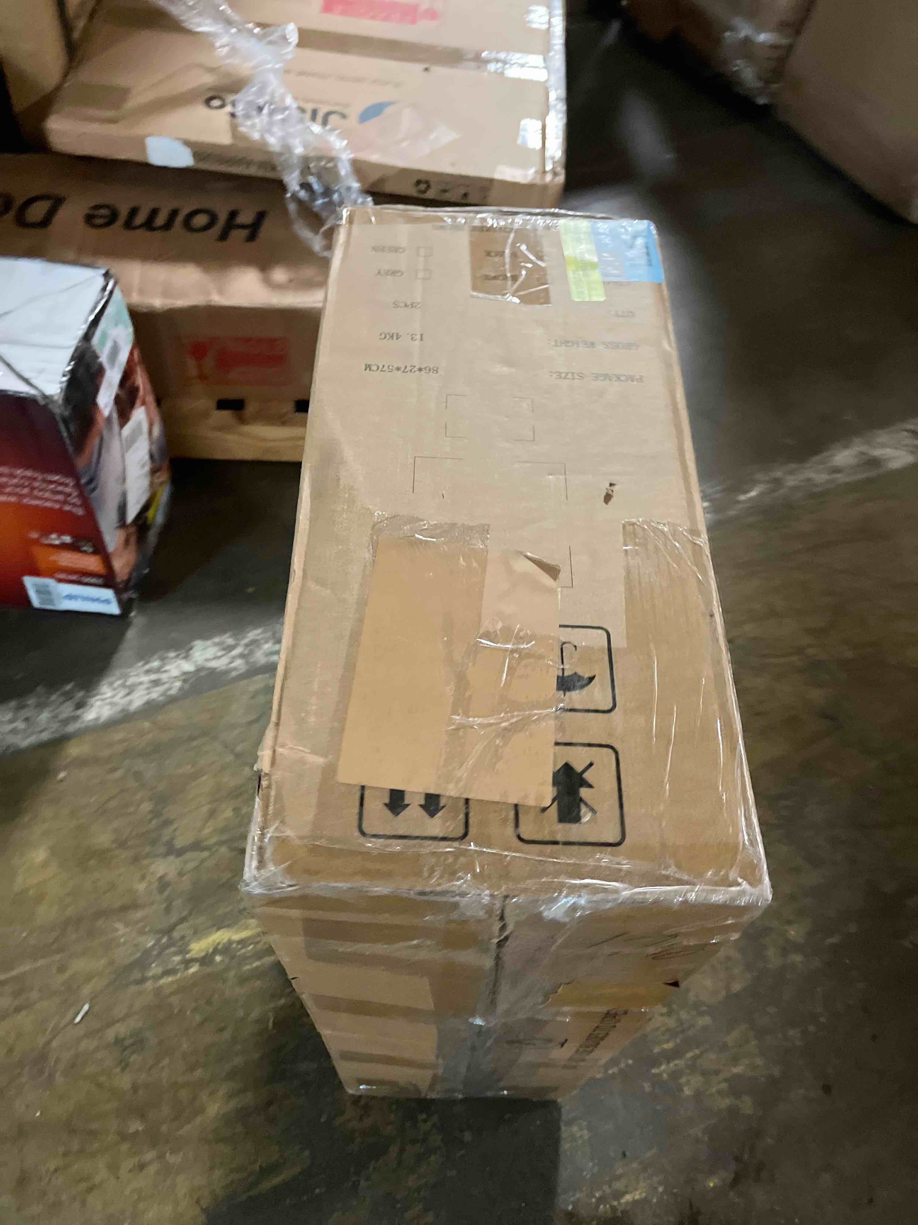 Condition photo showing New/Like New for HeuGah 30 Inch Bar Stools Set of 3, Brown Counter Height Barstools with Back Support Faux Leather High Bar Stools for Kitchen Island Counter Height Chairs with Metal Legs