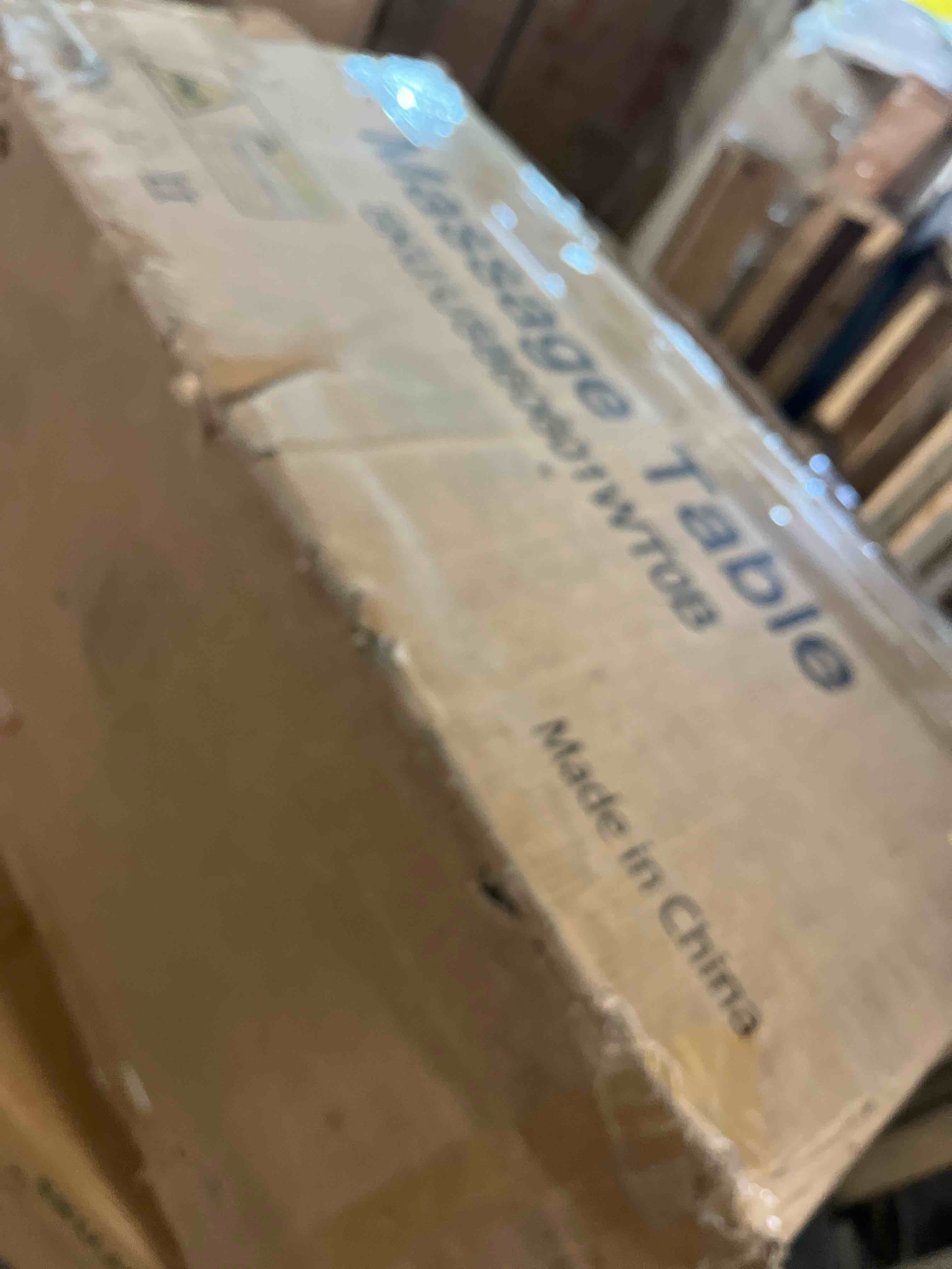 Condition photo showing As Is for Electric Massage Bed (INCOMPLETE BOX 1 of 2 only )