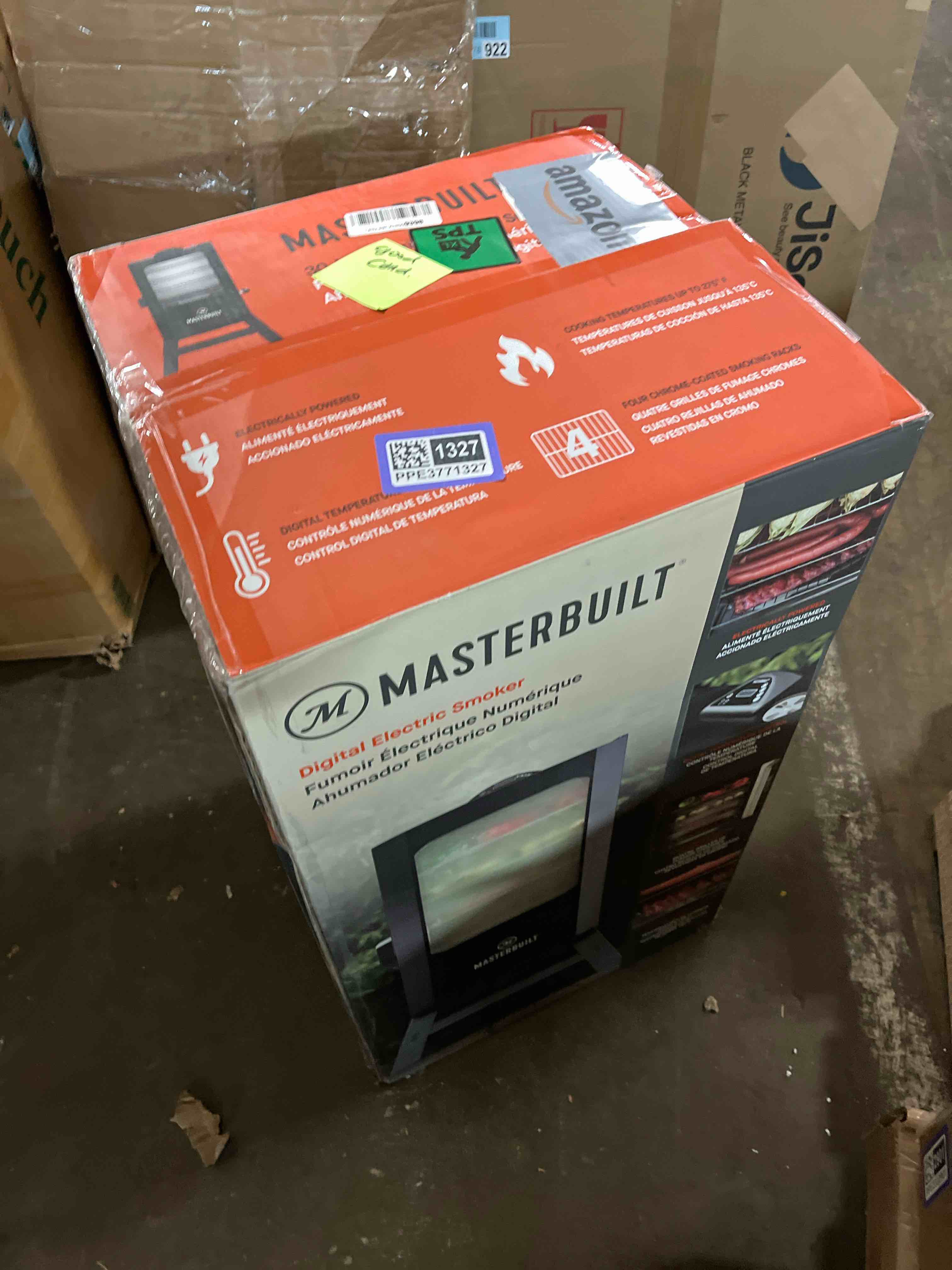 Condition photo showing Good Condition for Masterbuilt® 30-inch Digital Electric Vertical BBQ Smoker with Leg Kit, Side Wood Chip Loader and 710 Cooking Square Inches in Black, Model MB20070421