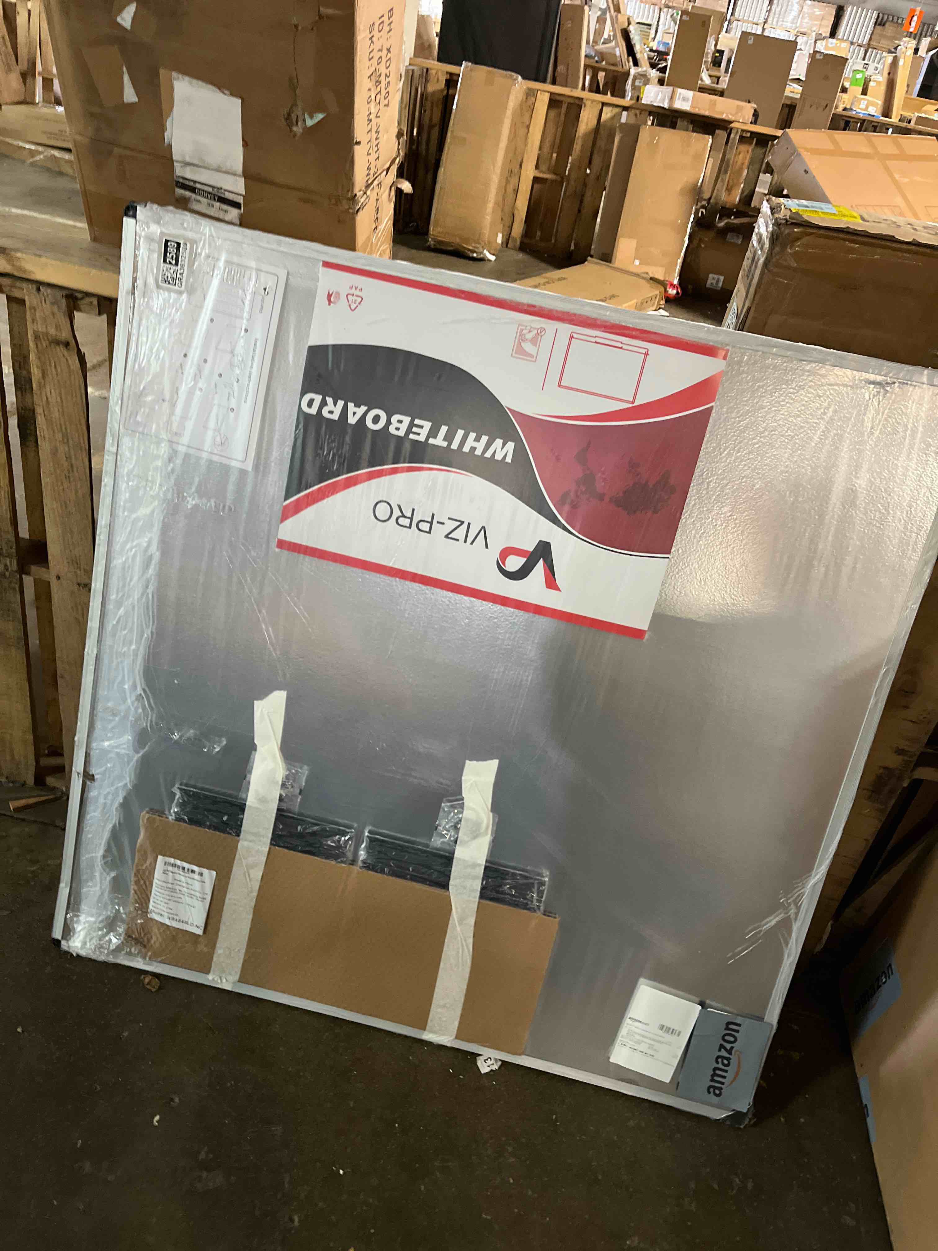 Condition photo showing New/Like New for Amazon Basics Magnetic Whiteboard/Dry Erase Board, 36 x 48-inch, Aluminum Frame, Silver/White Silver/White 36 x 48-inch