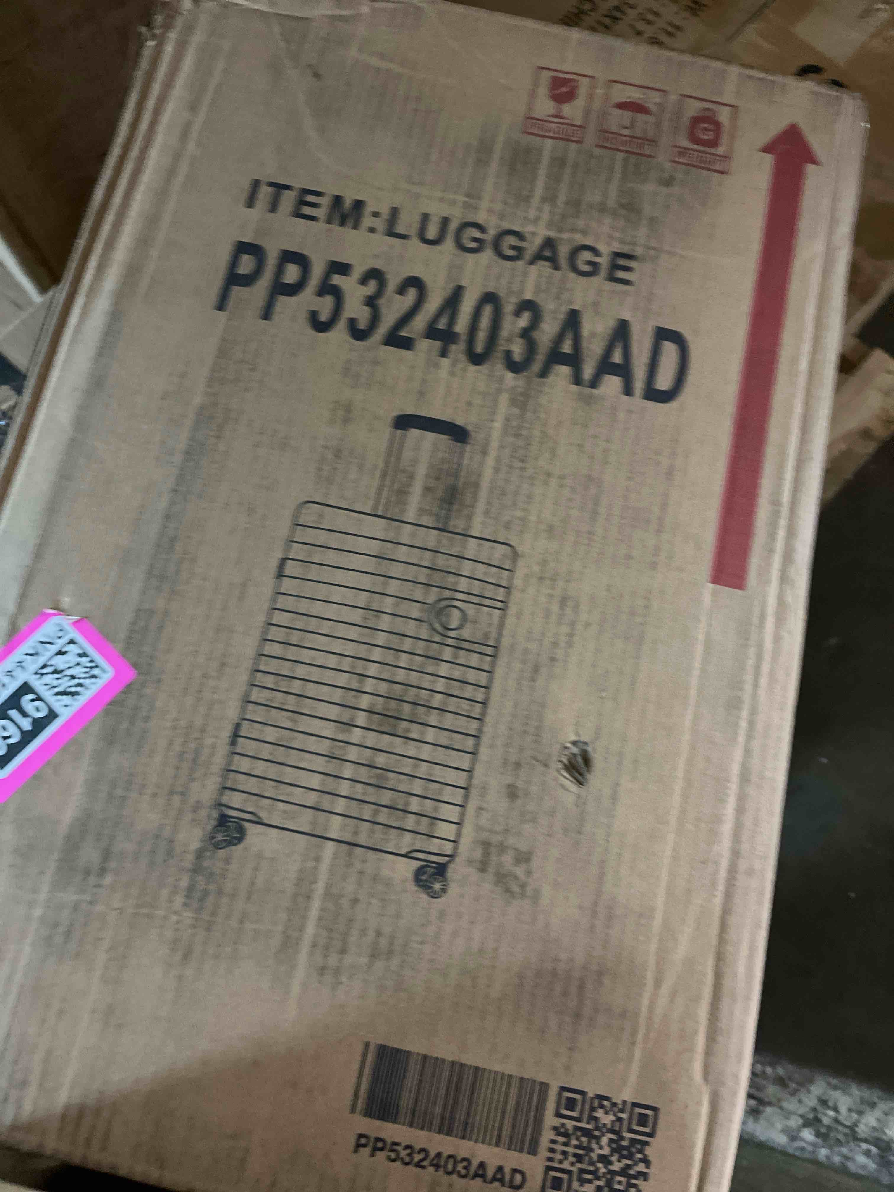 Condition photo showing As Is for Carry On Luggage,HUP3 Accelerate Access with DiHook, Handy Pouch, 20 inch Expandable Hard Shell Suitcases with Spinner Wheels (EX-Enhance,Reef Black,20 Inch,37L-41L(BROWN)