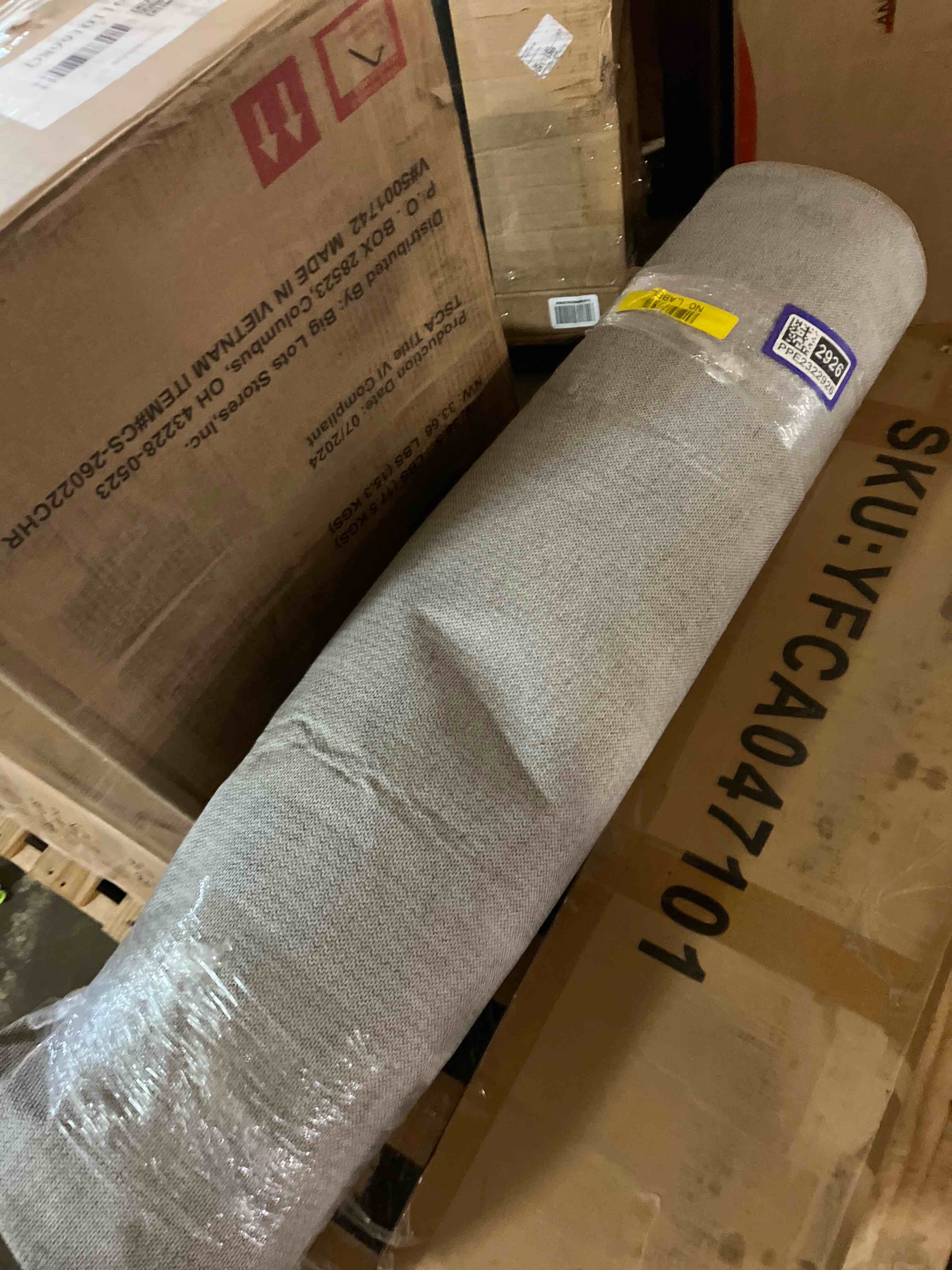 Condition photo showing Good Condition for Living Room Area Rugs - 5x7 Abstract Large Soft Indoor Washable Rug Neutral Modern Low Pile Carpet for Bedroom Dining Room Farmhouse Home Office - Grey 5' x 7' Grey
