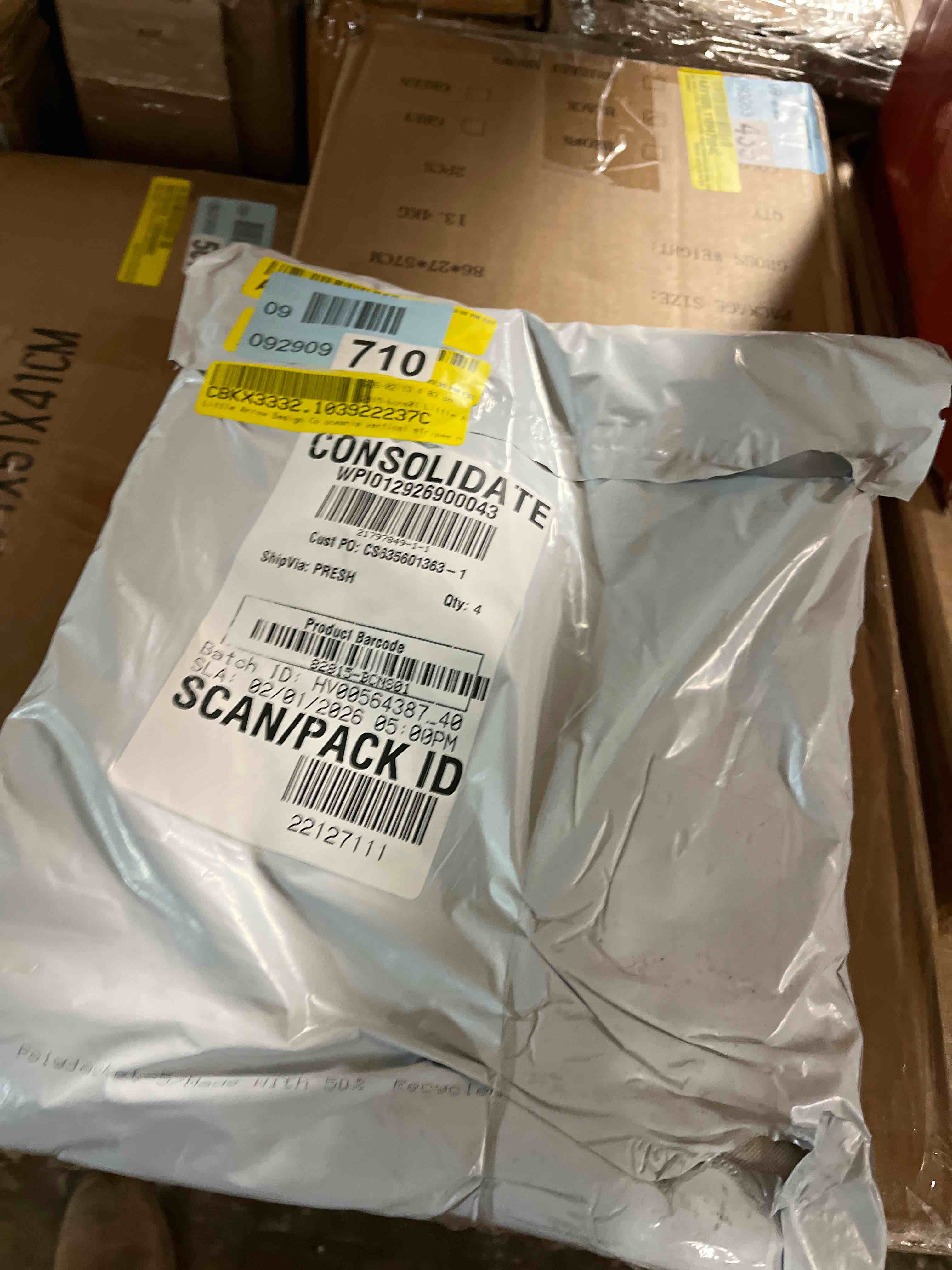 Condition photo showing Good Condition for Little Arrow Design Co oceania vertical stripes