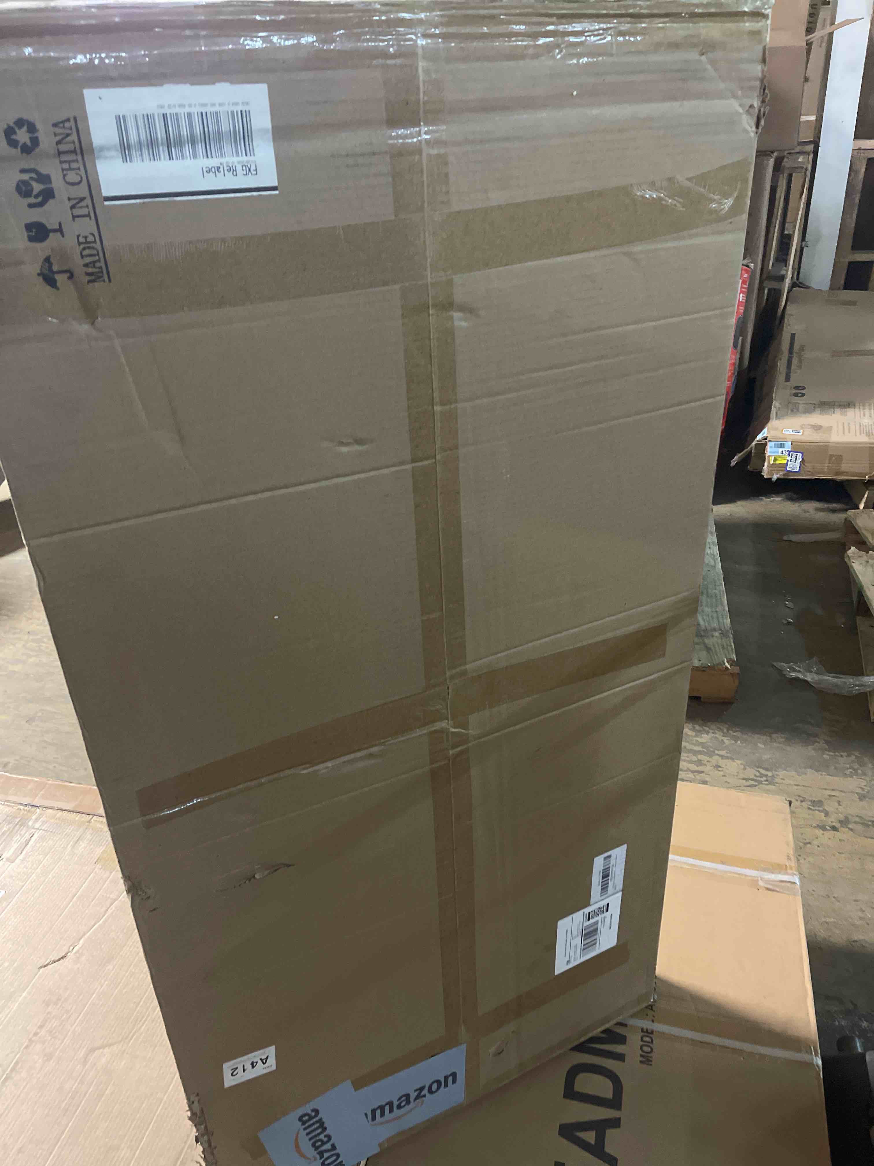 Condition photo showing New/Like New for 4-Piece Wood Slat Panels for Wall 94.5"×11" Acoustic Panels for Interior Wall Decor 3D Fluted Sound Absorbing Panel - Natural Walnut 94.5×11 (4 PCS) Natural Walnut