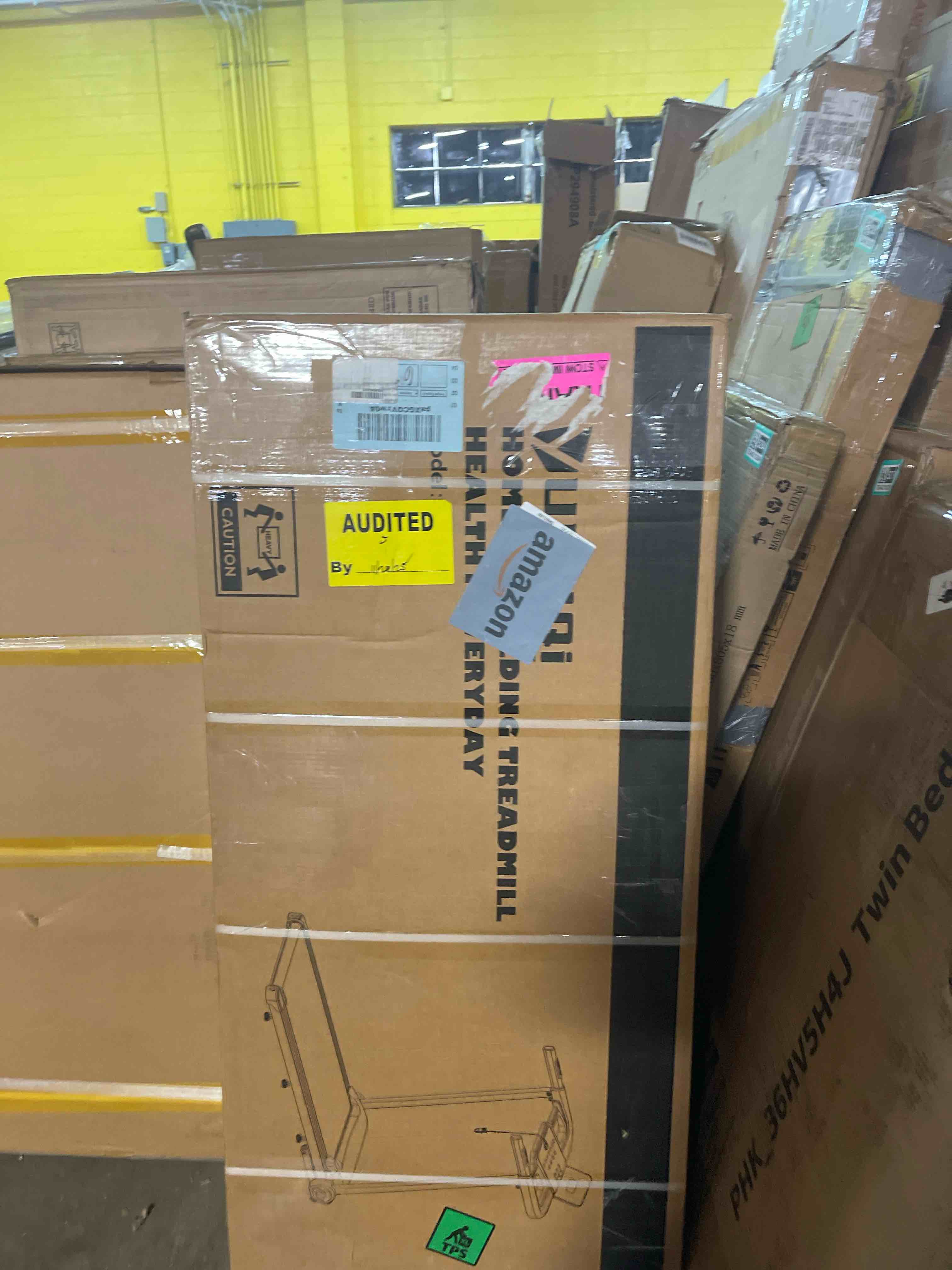 Condition photo showing New/Like New for Walking Pad with 12% Incline, Under Desk Walking Pad Treadmill with Handle Bar & Removable Desk Workstation, 3 in 1 3.5HP Foldable Treadmill 300lbs Capacity for Home Office with Remote Control Orange