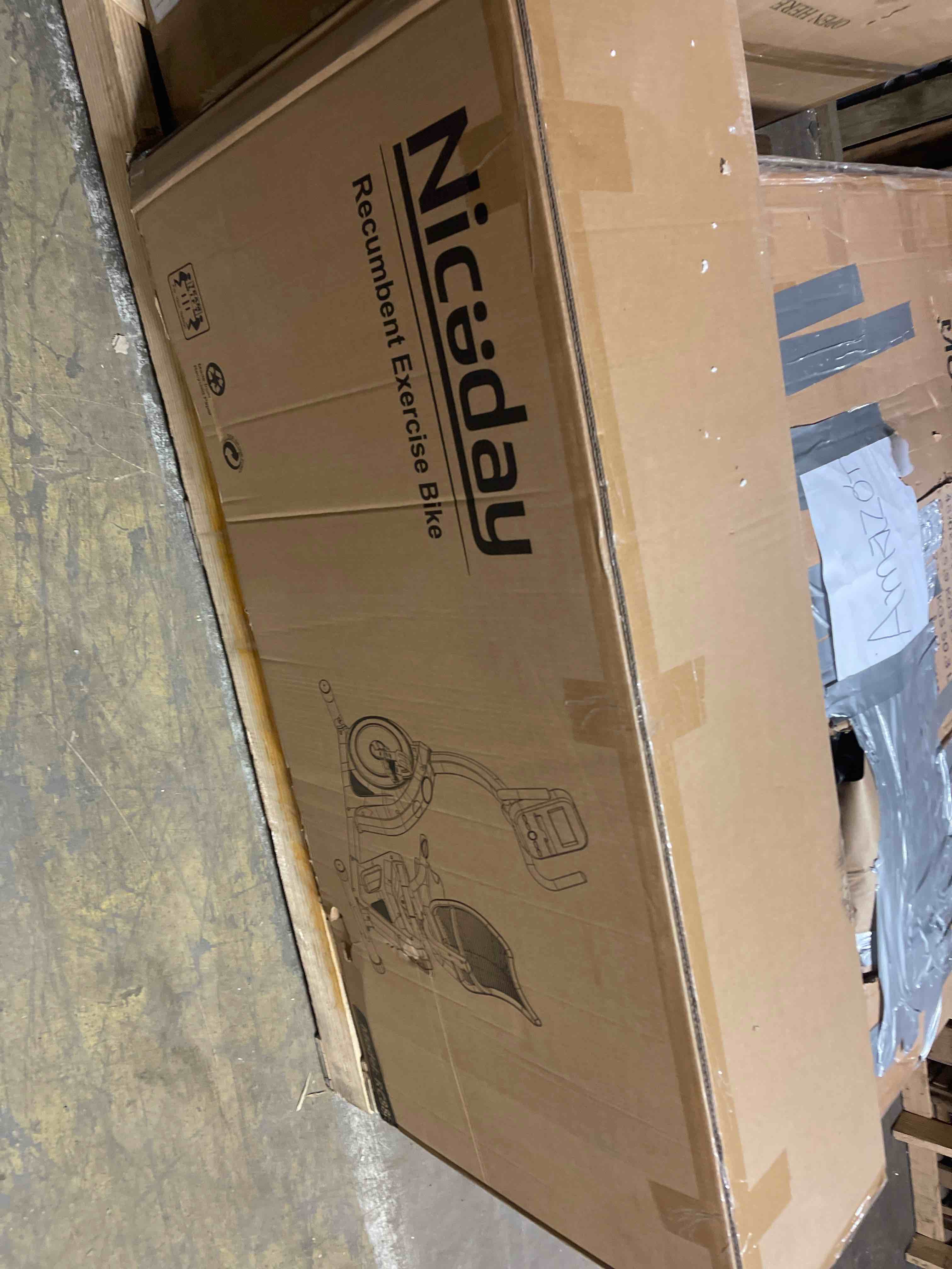 Condition photo showing New/Like New for Niceday Recumbent Exercise Bike, Recumbent Bike for Home, Recumbent Stationary Bike 400LBS Weight Capacity, Magnetic Recumbent Bike with Smart APP, LCD Monitor, Heart Rate Handle