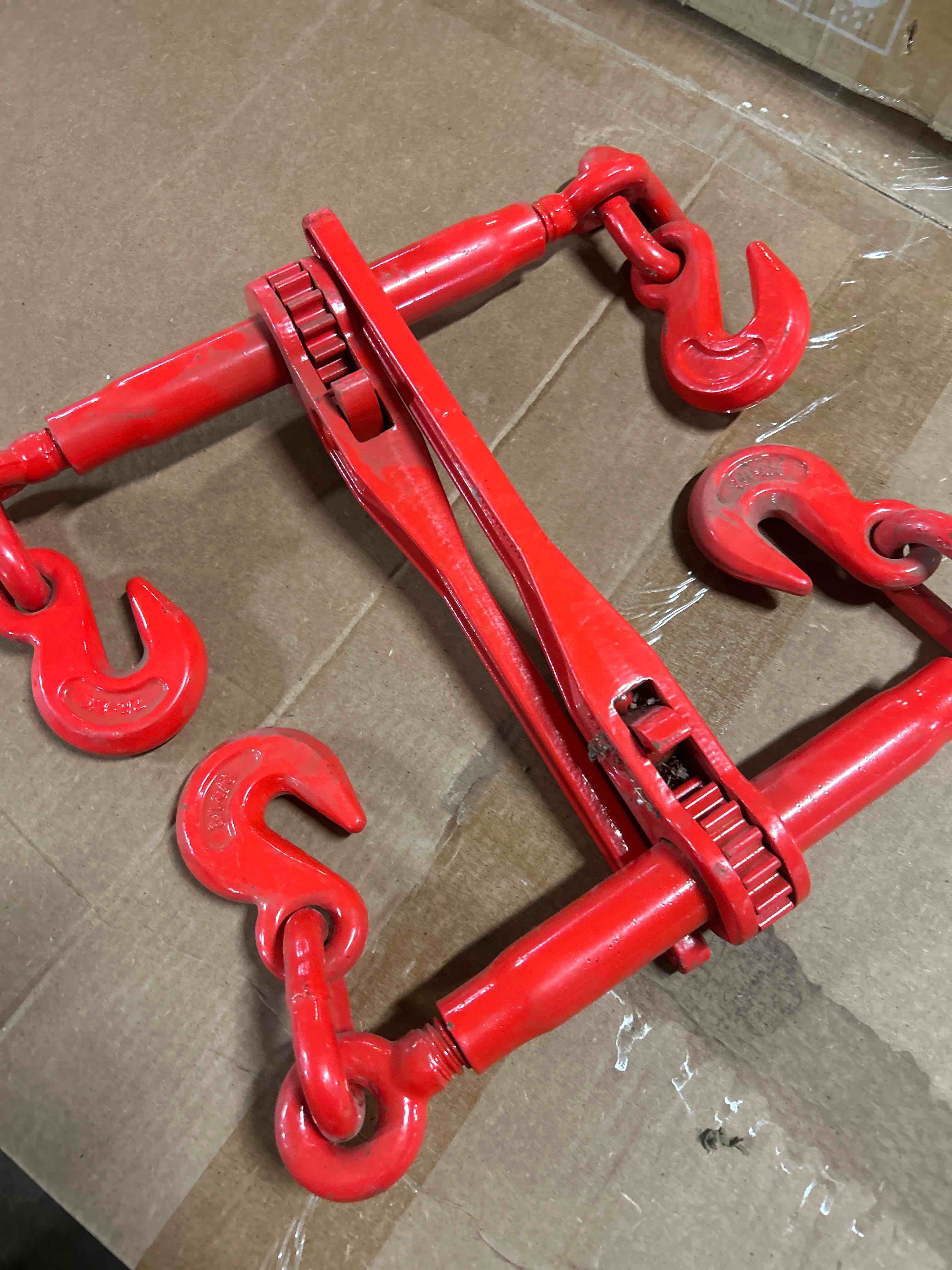 Condition photo showing Good Condition for AAIN Ratchet Chain Load Binder 5/16"-3/8" with 2 Grabs,5,400 lbs. Load Capacity,Use with 5/16in. G70 or 3/8in. G43 Chain,for Securing and Tie Down Heavy Loads-2Pack EI002A