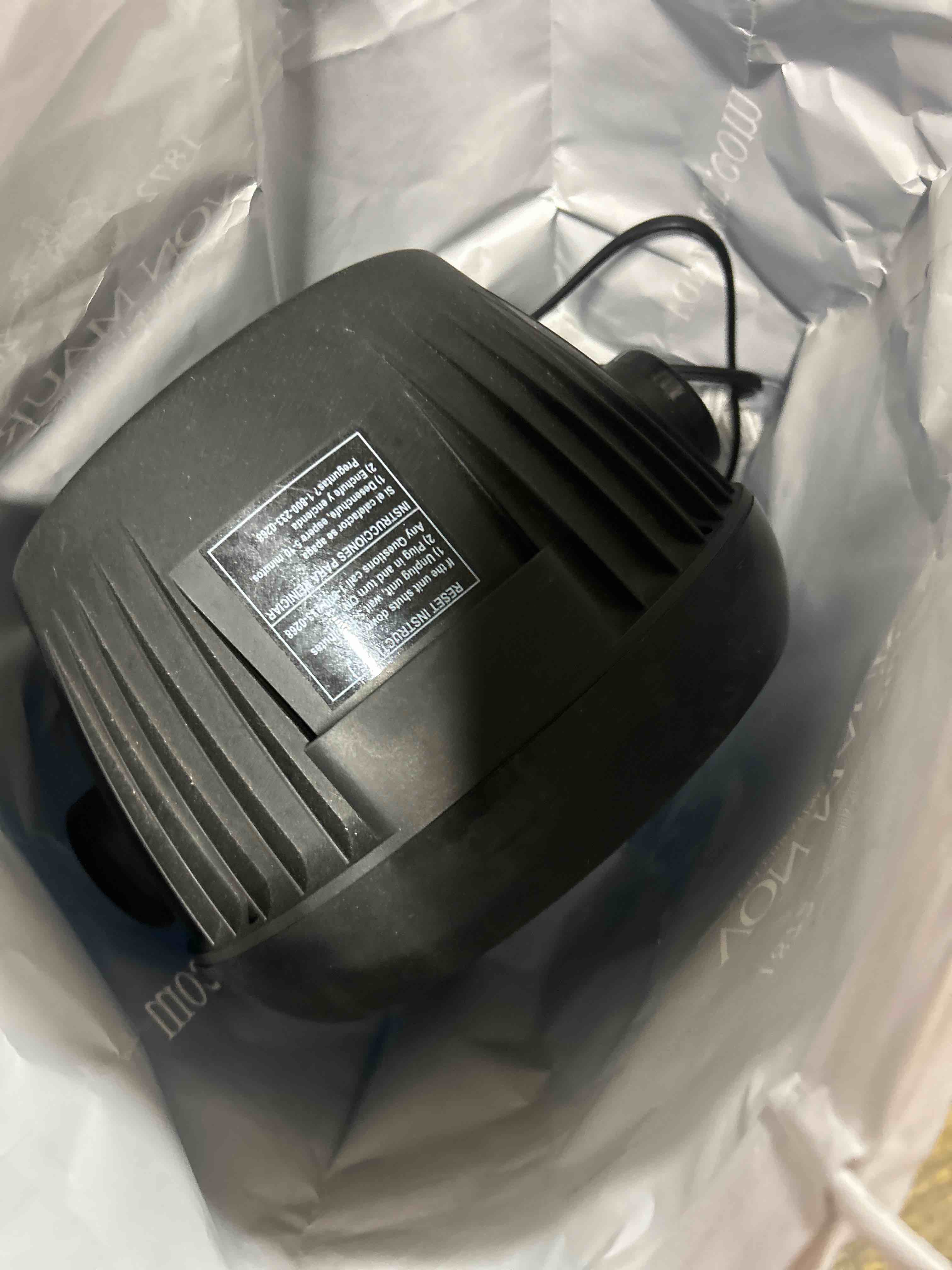 Condition photo showing Good Condition for Lasko Air Circulator Fan, Whirlwind Orbital Motion Table Fan, 3 Speeds, Timer, Dark Mode, Remote Control Small Room Fan, Black, A12558