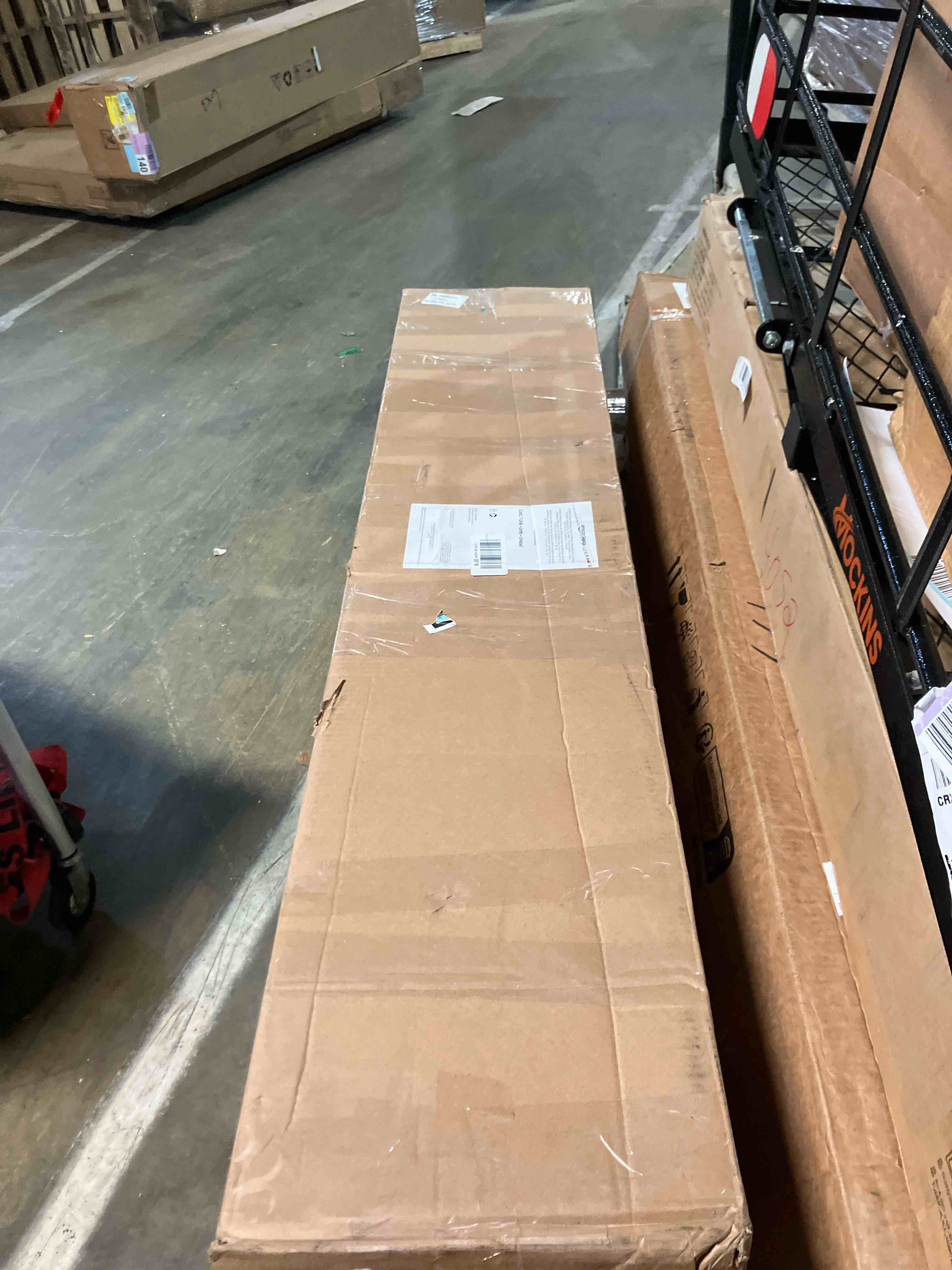 Condition photo showing New/Like New for Amazon Basics Smart Box Spring Bed Base, 7-Inch Height Mattress Foundation, Tool-Free Easy Assembly, Full, 74"L x 53"W x 7"H, White Full(74"L x 53"W) 7-Inch Height