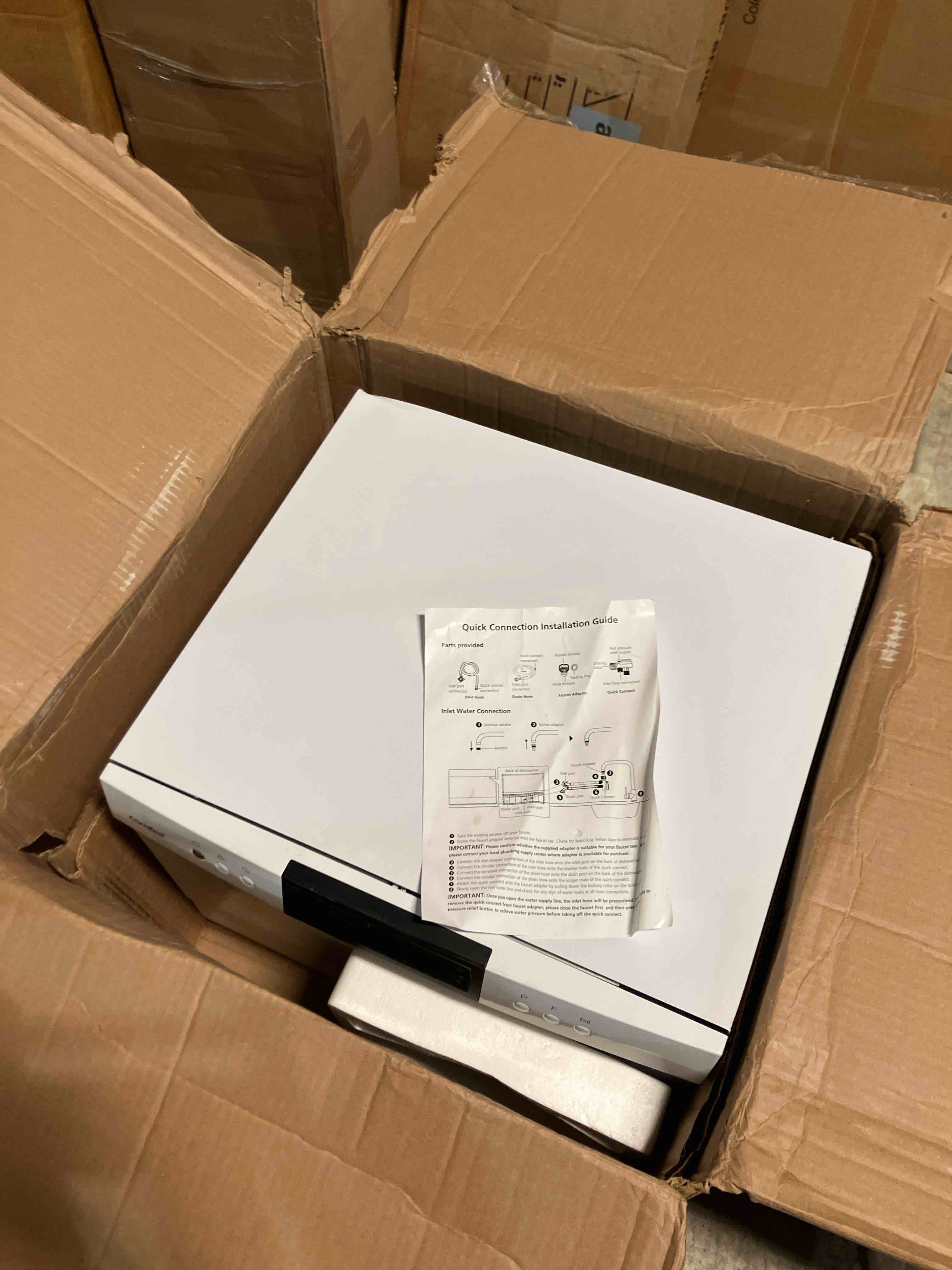 Condition photo showing New/Like New for COMFEE’ Portable Mini Dishwasher, Energy Star, Countertop, 6 Place Settings, with 8 Washing Programs, Speed, Baby-Care, ECO& Glass, Dish Washer for Dorm, RV& Apartment, White Whole White