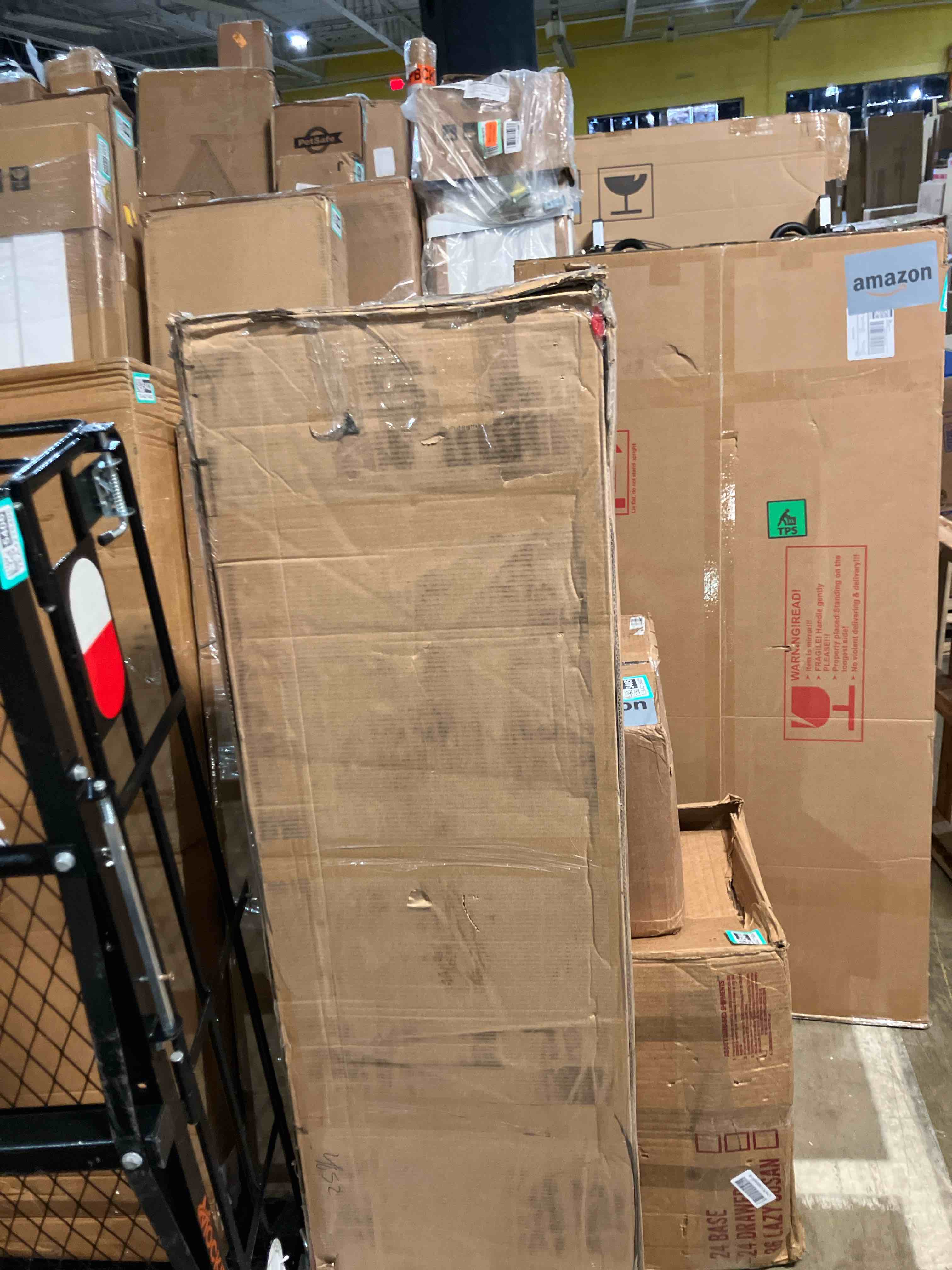 Condition photo showing New/Like New for Marsail Queen Size Bed Frame - Upholstered, Adjustable Headboard,6"-12" Mattress Fit, 1300 lbs Capacity, Sturdy 12-Leg Wood Construction, Easy Assembly, Dark Gray