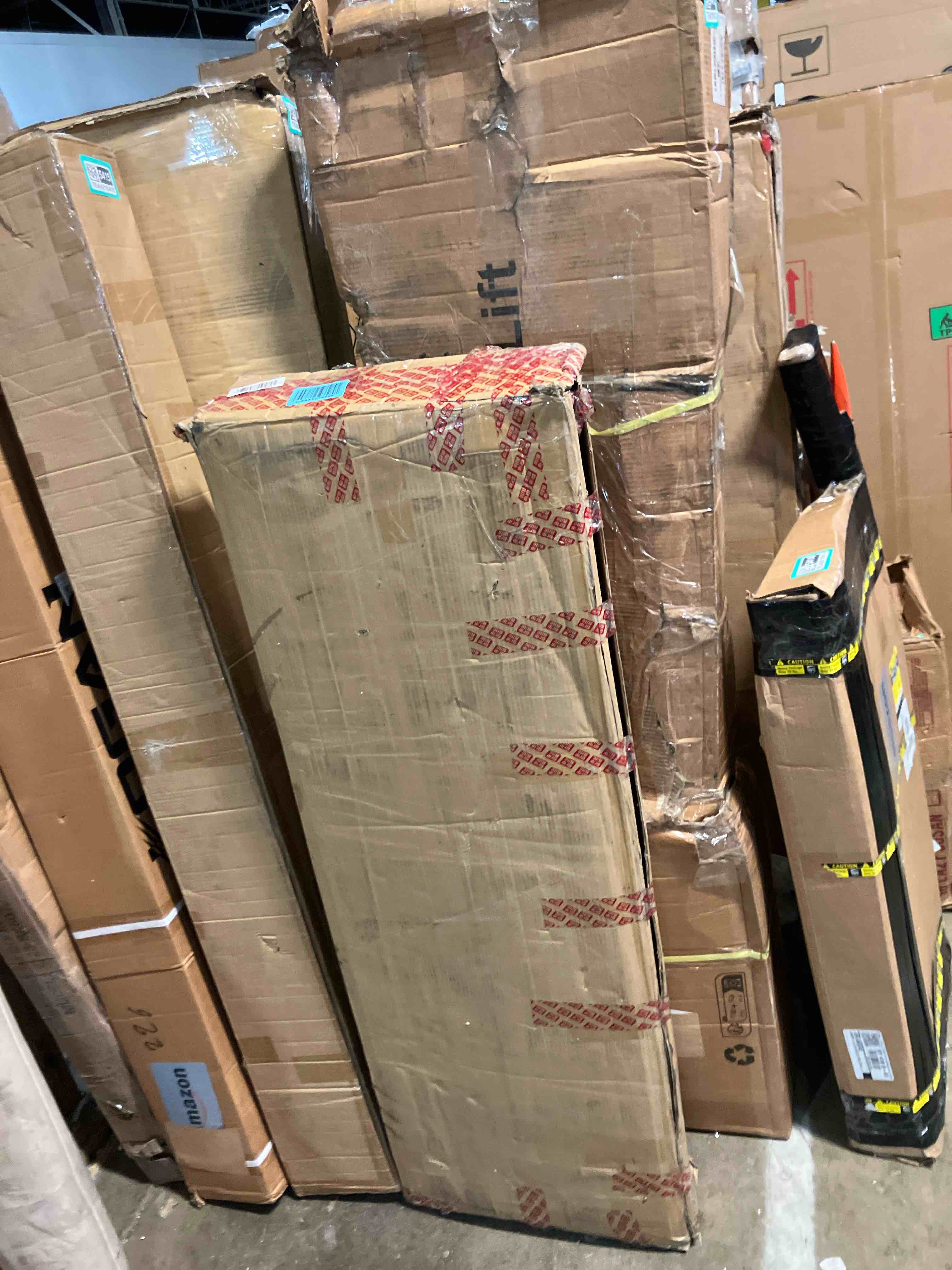 Condition photo showing As Is for Novilla 12 Inch Queen Bed Frame with Headboard, Queen Size BedFrame with Headboard Classic Wooden Bed Frame Queen Size with Wood Slat Support, No Box Spring Needed, Easy Assembly, Walnut (Missing hardware)