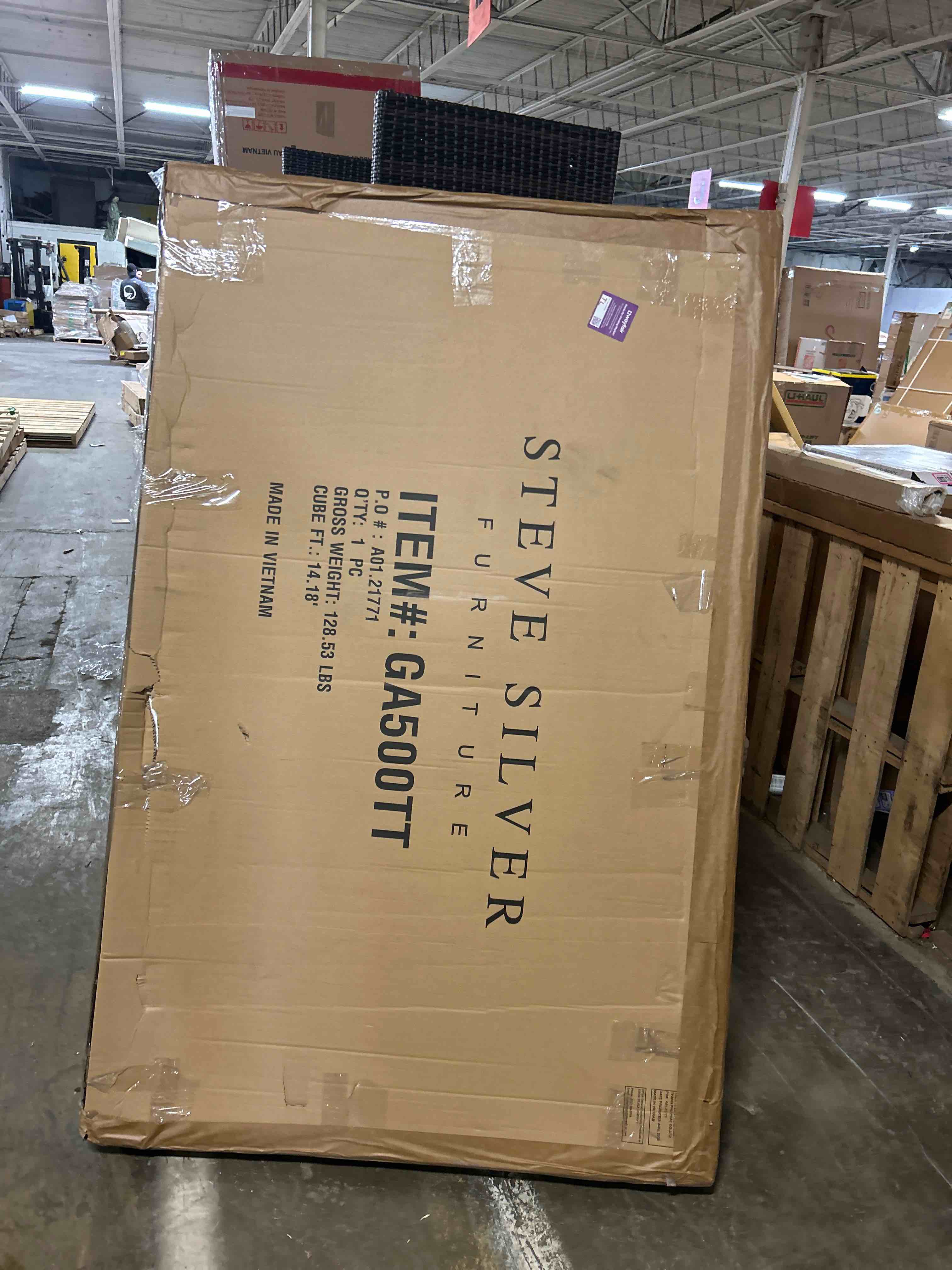 Condition photo showing As Is for Garland Dining Table Top(Table top only)