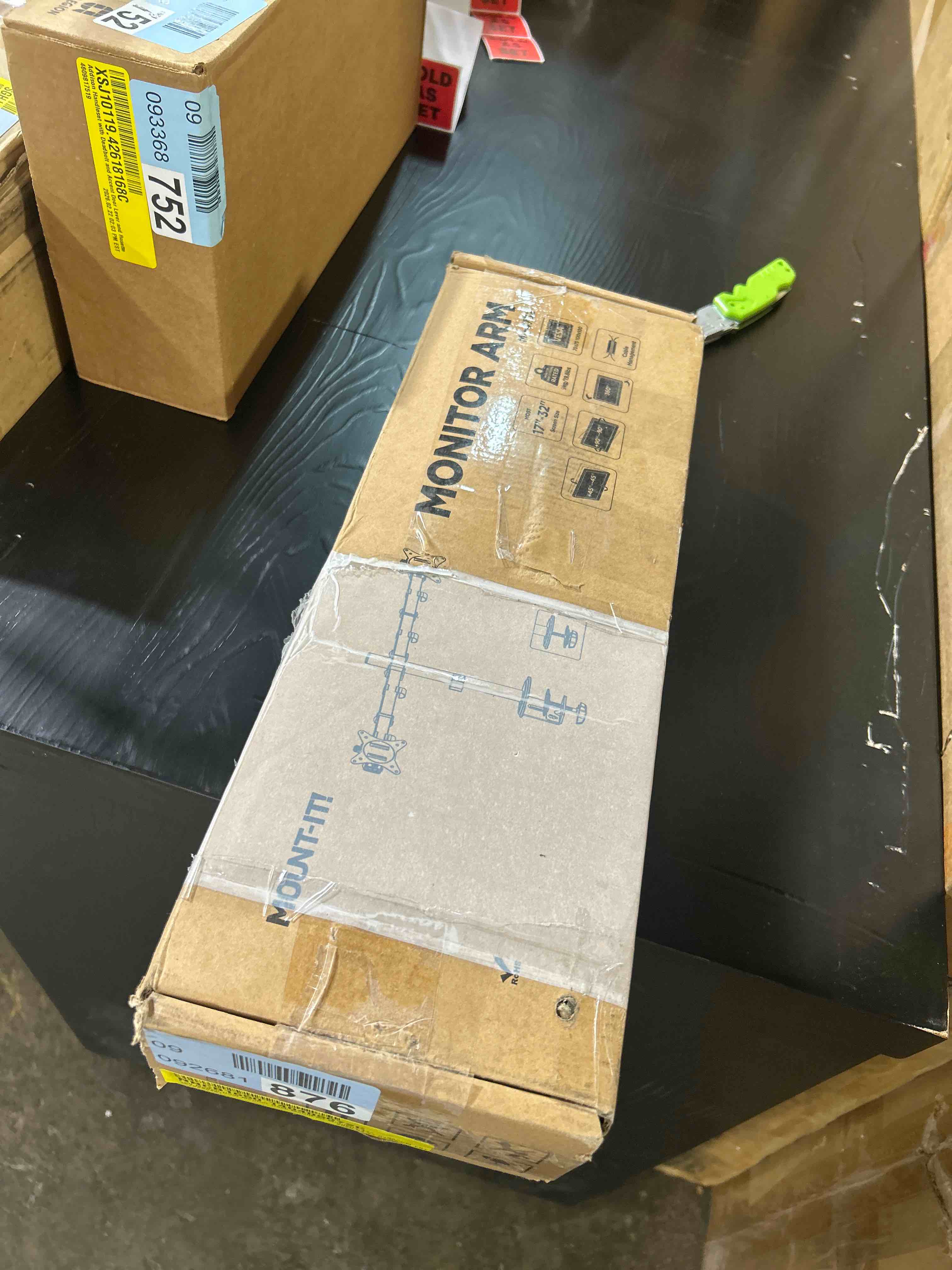 Condition photo showing New/Like New for Full Motion Dual Monitor Desk Mount for Monitors 17" 32"