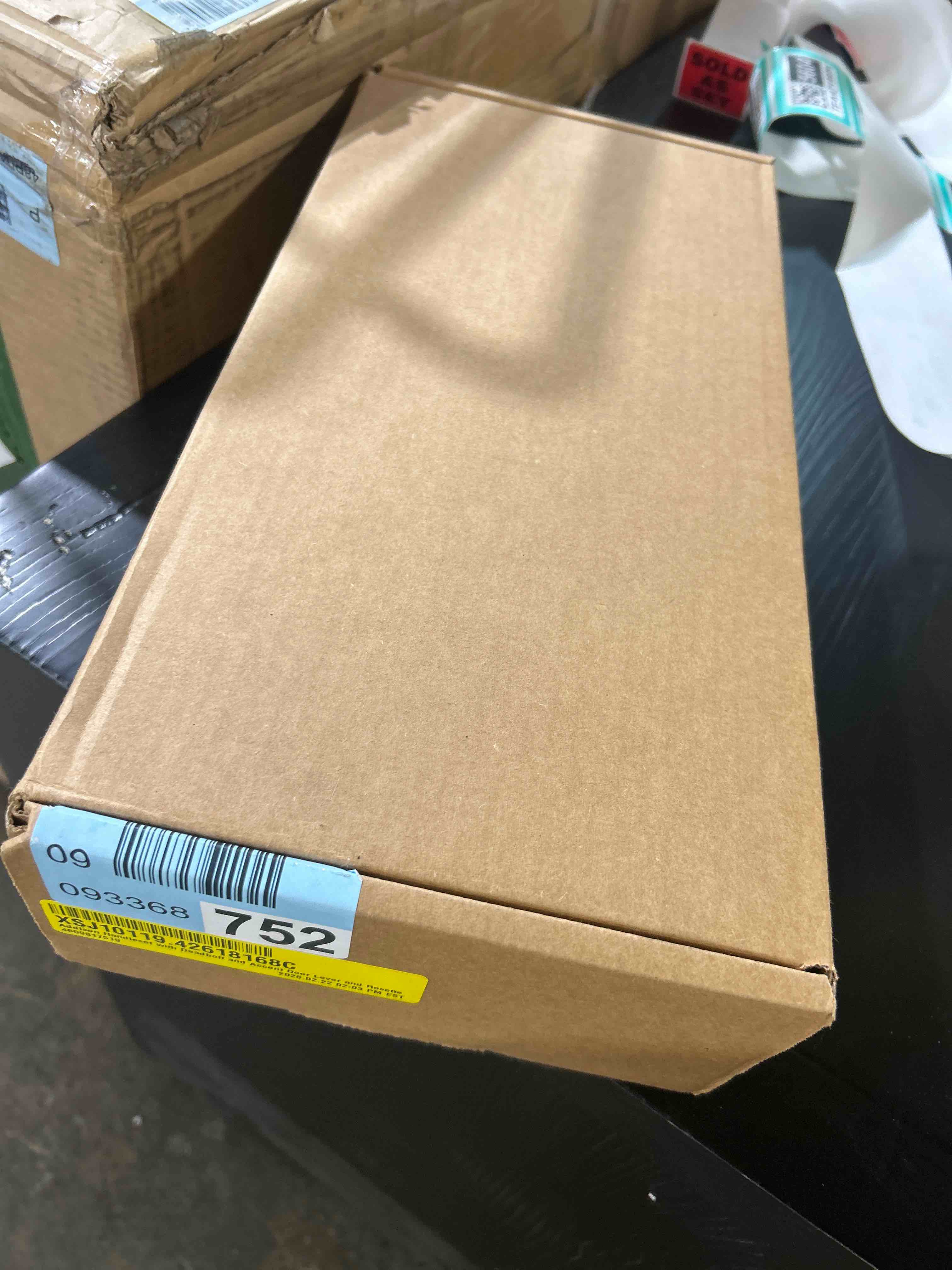 Condition photo showing New/Like New for Addison Handleset with Deadbolt and Accent Door Lever and Rosette