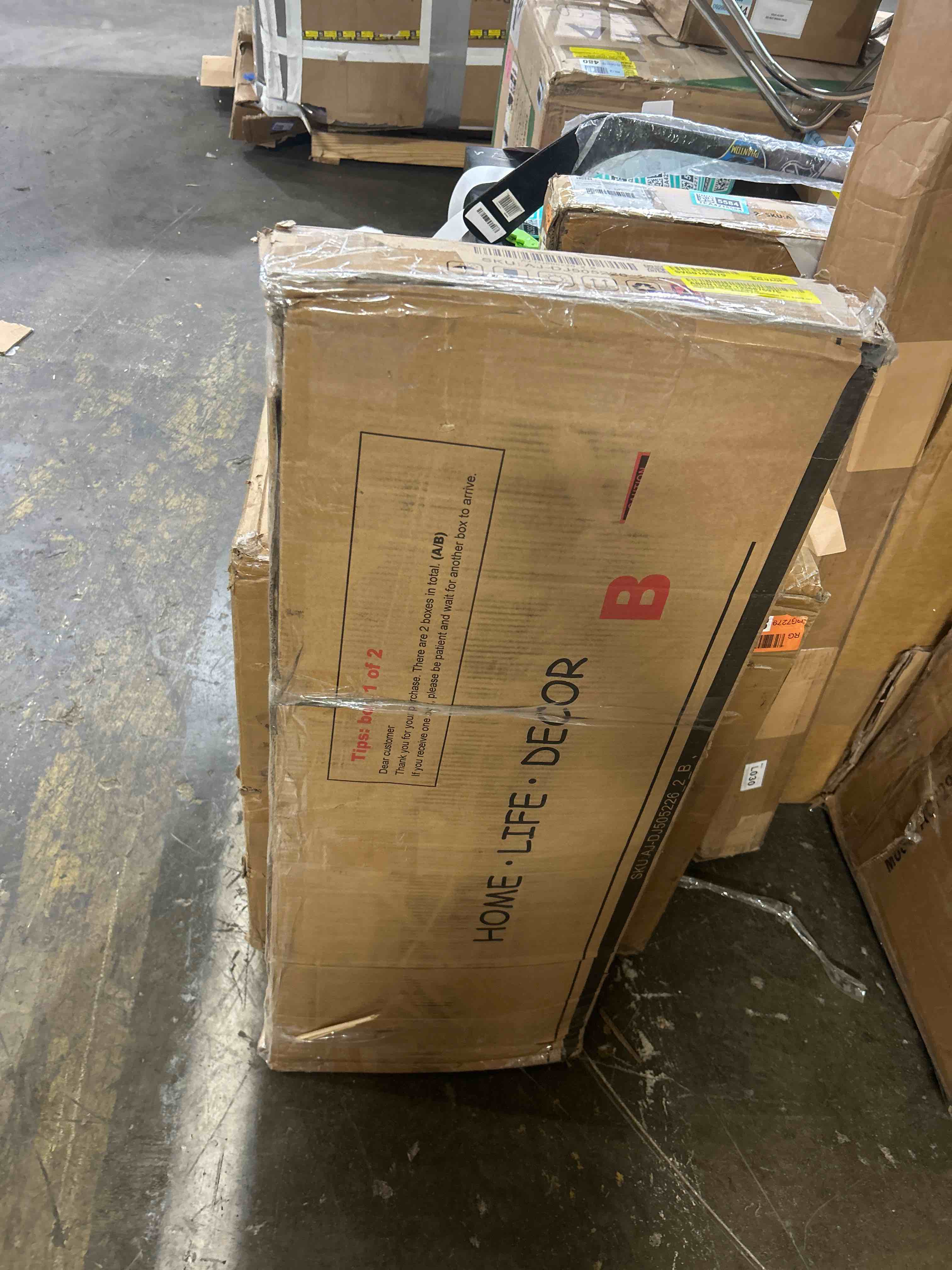 Condition photo showing As Is for Loft Bed Full Size With U-shaped Desk(Box B only)