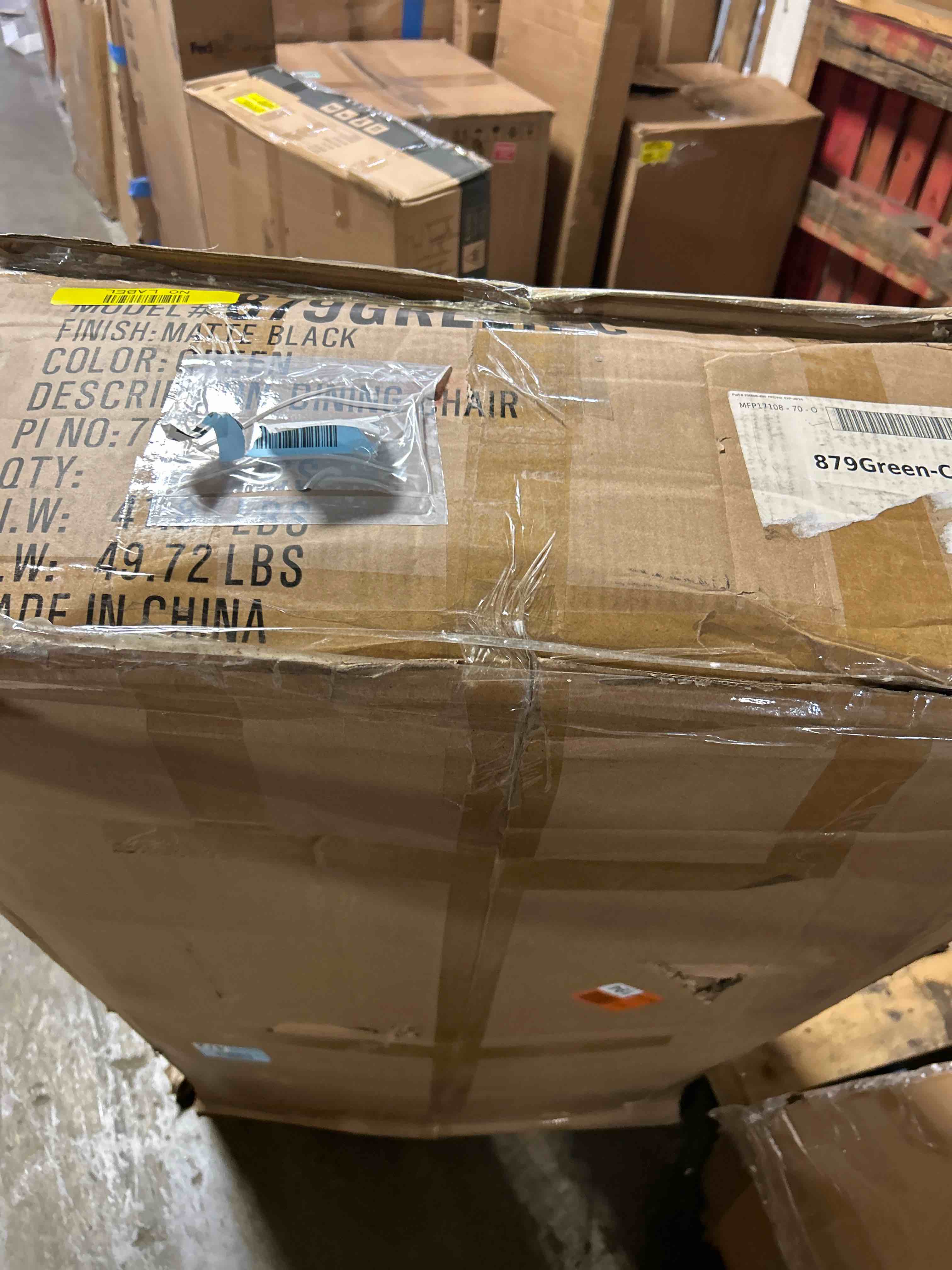 Condition photo showing Good Condition for Sherwood Solid Back Boucle Side Chair (Set of 2)