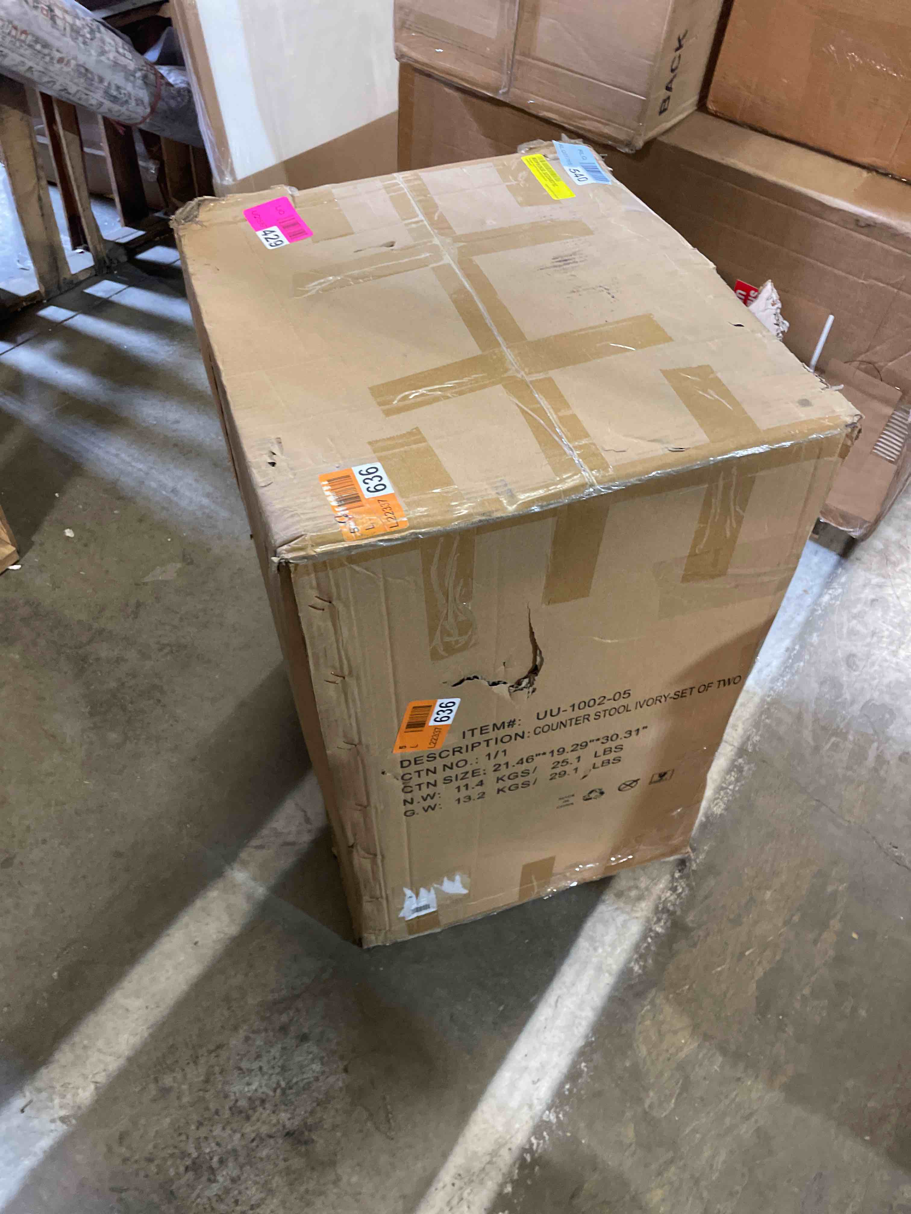 Condition photo showing New/Like New for Finnigan Counter & Bar Stool (Set of 2)