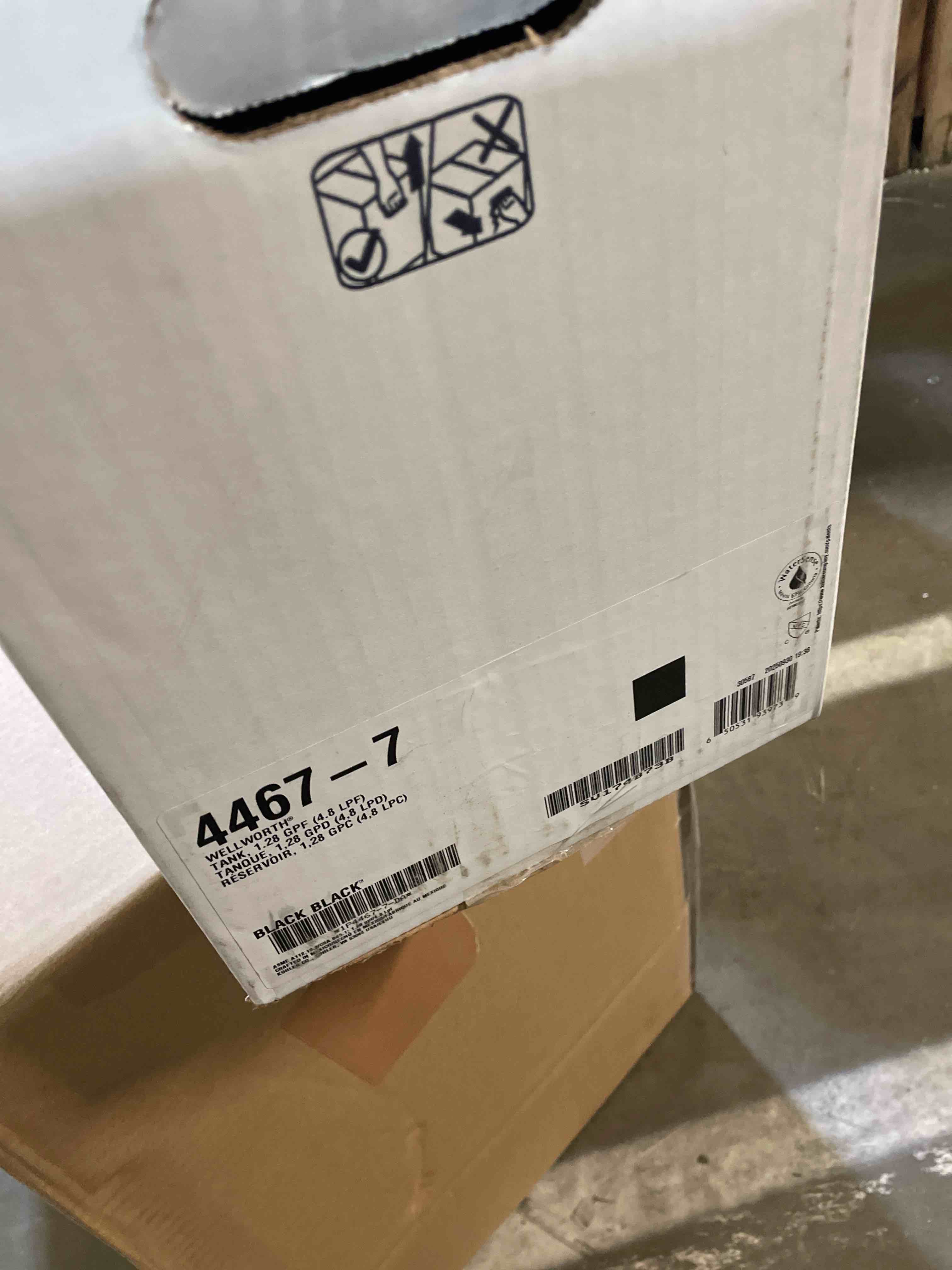 Condition photo showing New/Like New for Kohler K-4467-7 Wellworth 1.28 gpf Tank, Black Black