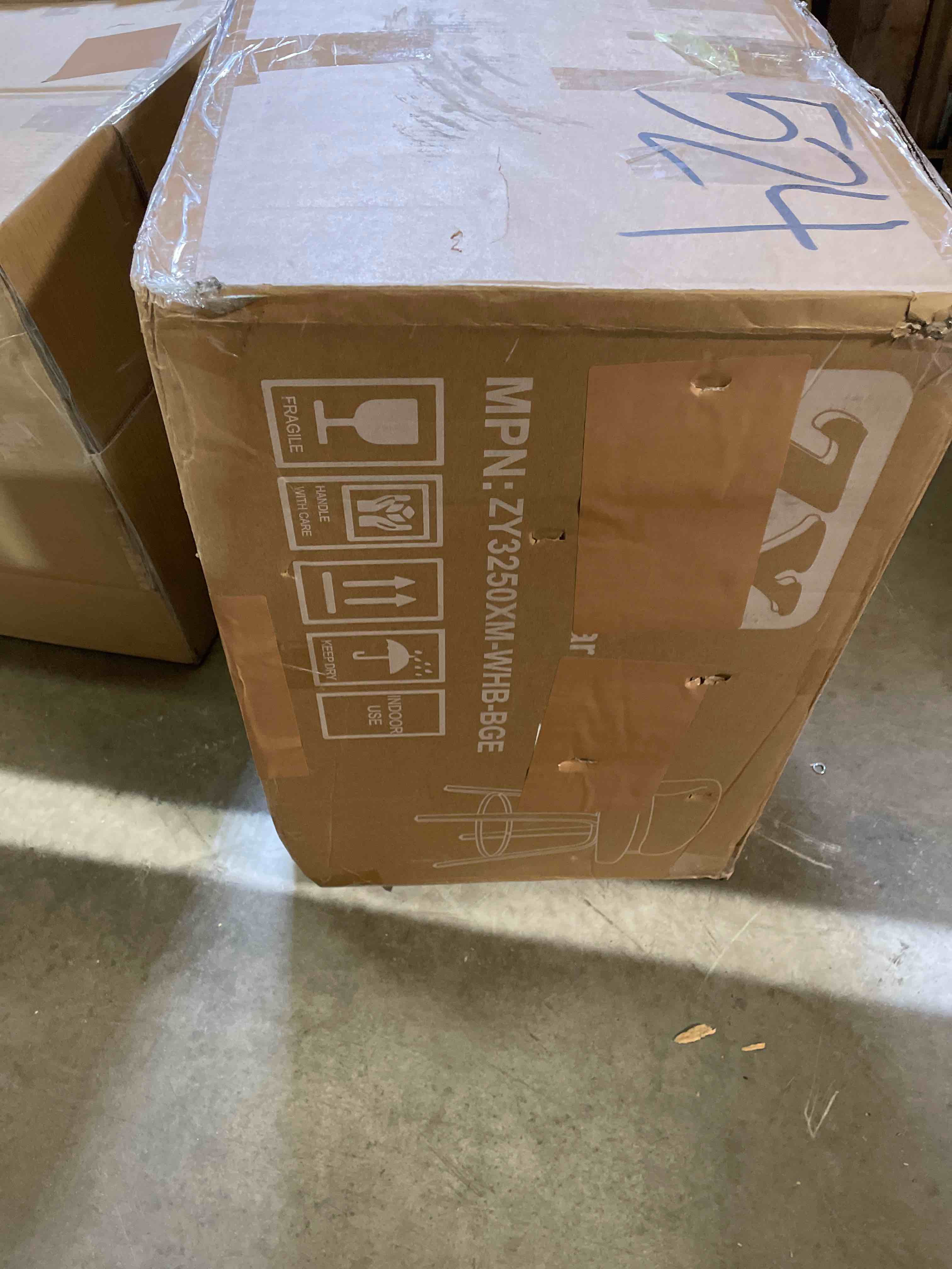 Condition photo showing New/Like New for Swivel Upholstered Counter Stool With Wood Frame (Set of 2)