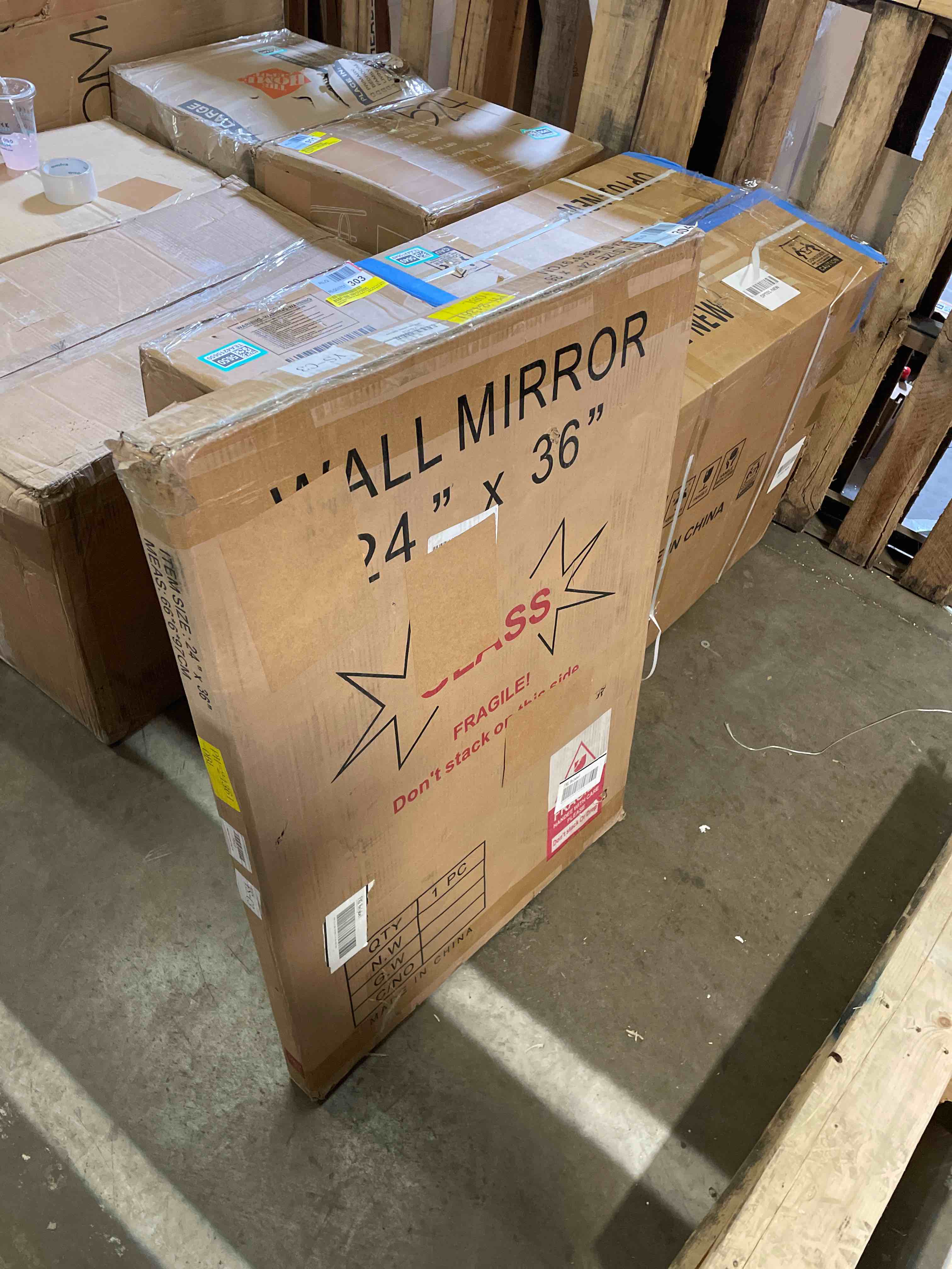 Condition photo showing New/Like New for Hun Oval Vanity Mirror Wall Mounted Mirror Ideal for Bedroom,  24x36