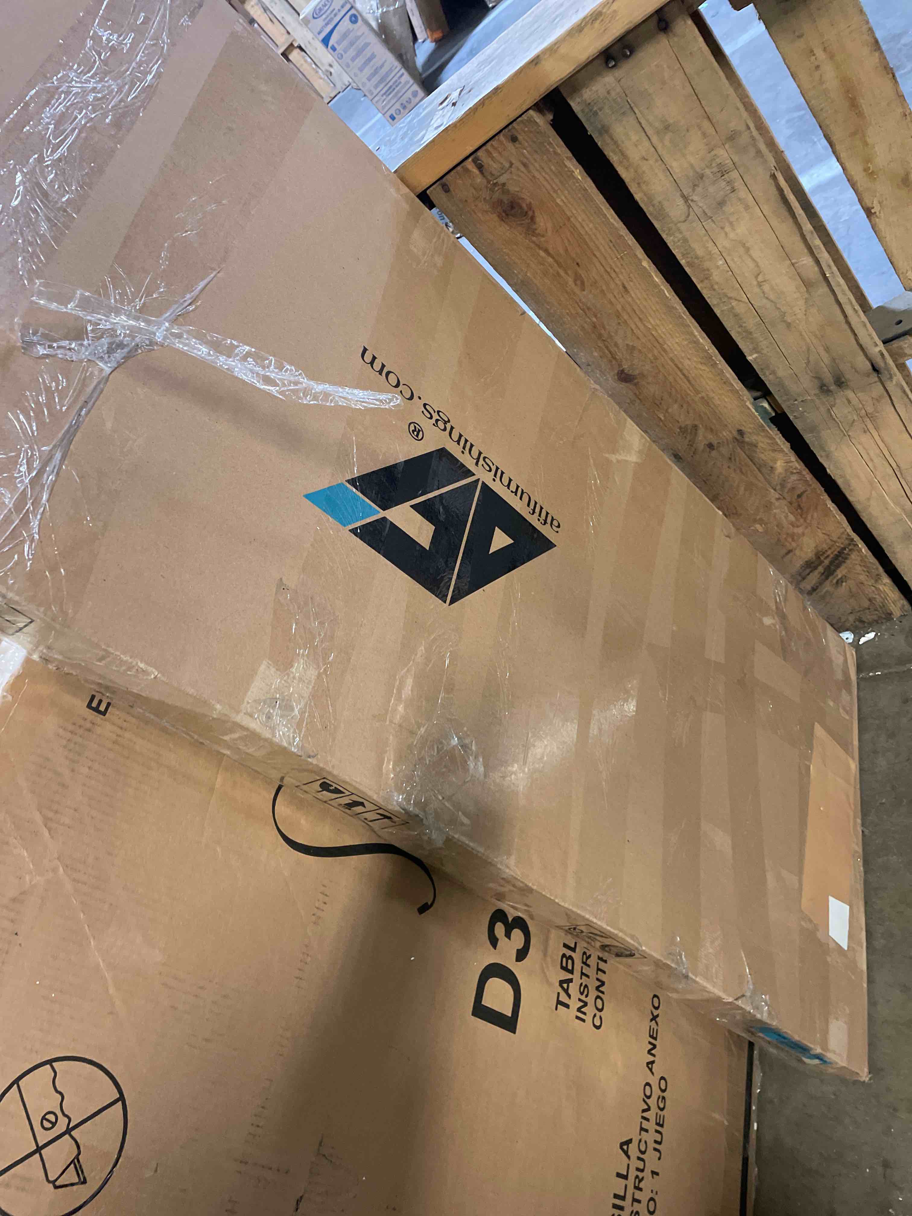 Condition photo showing Good Condition for AFI, Madison Queen Solid Wood Panel Headboard, Walnut