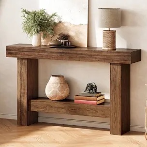 Modern 55" Narrow Console Table?Wooden Sofa Table Entryway Table (used)