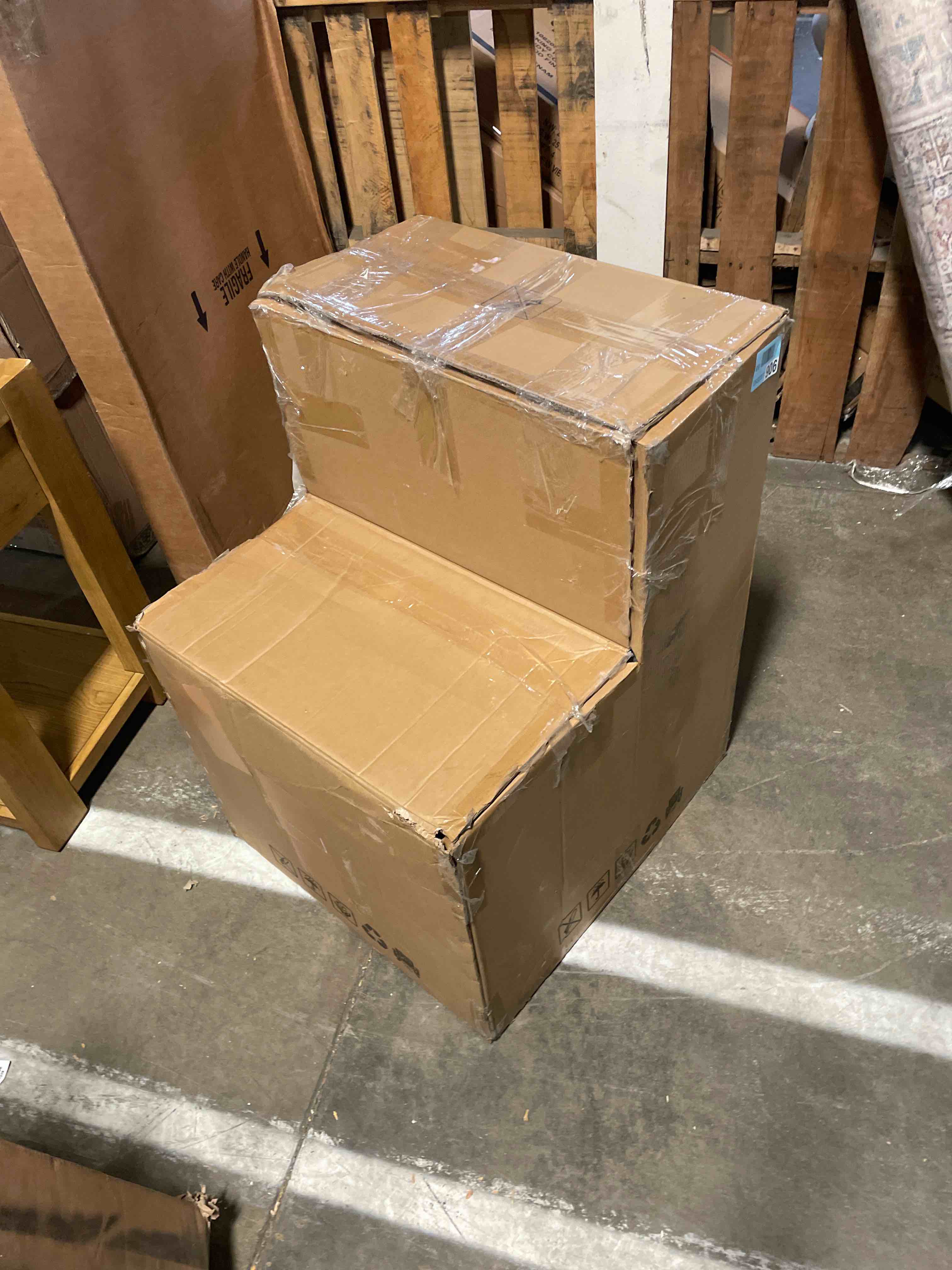 Condition photo showing New/Like New for Madie Upholstered Dining Chair with Casters