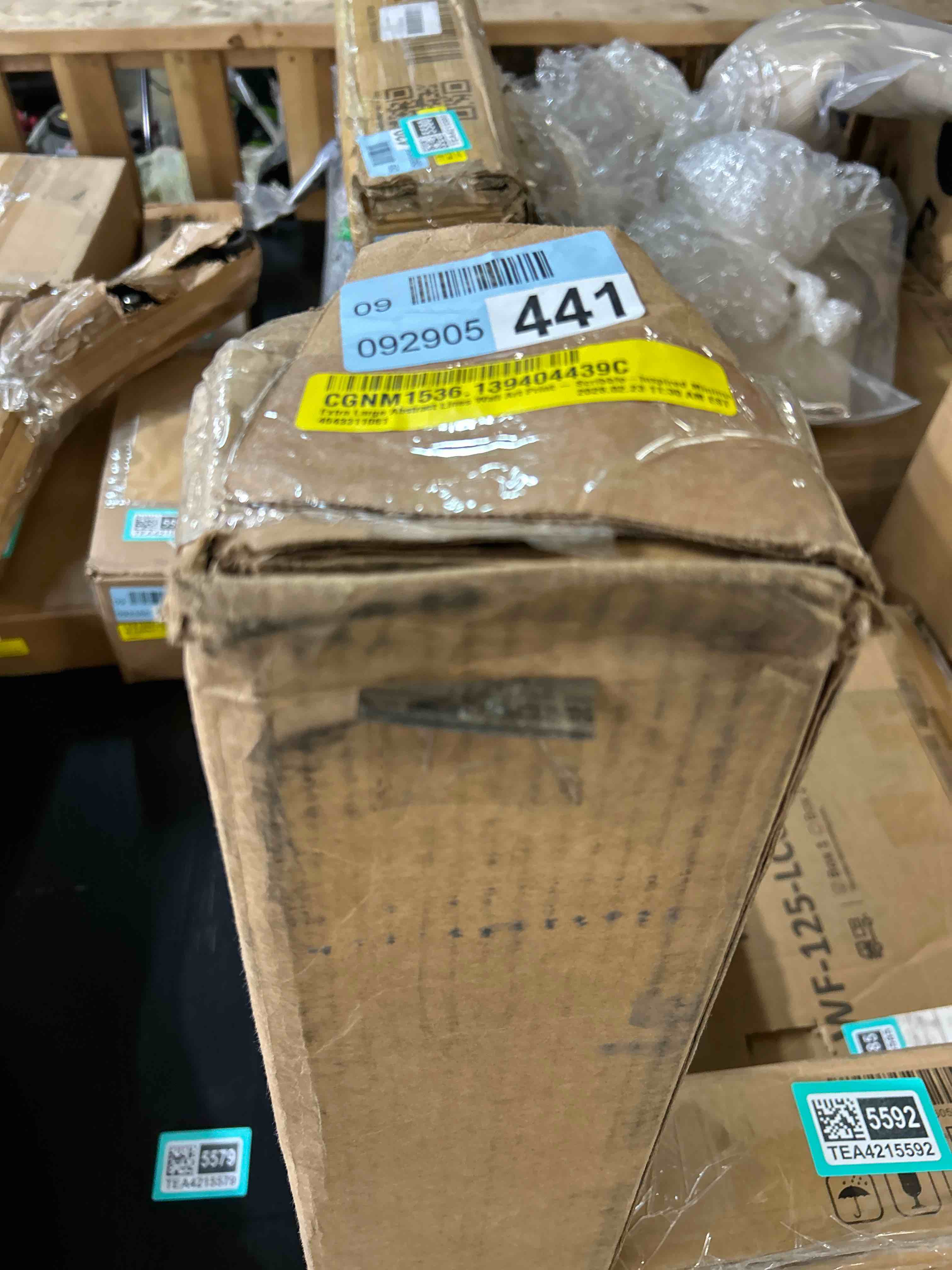 Condition photo showing Good Condition for Extra Large Abstract Lines Wall Art Print