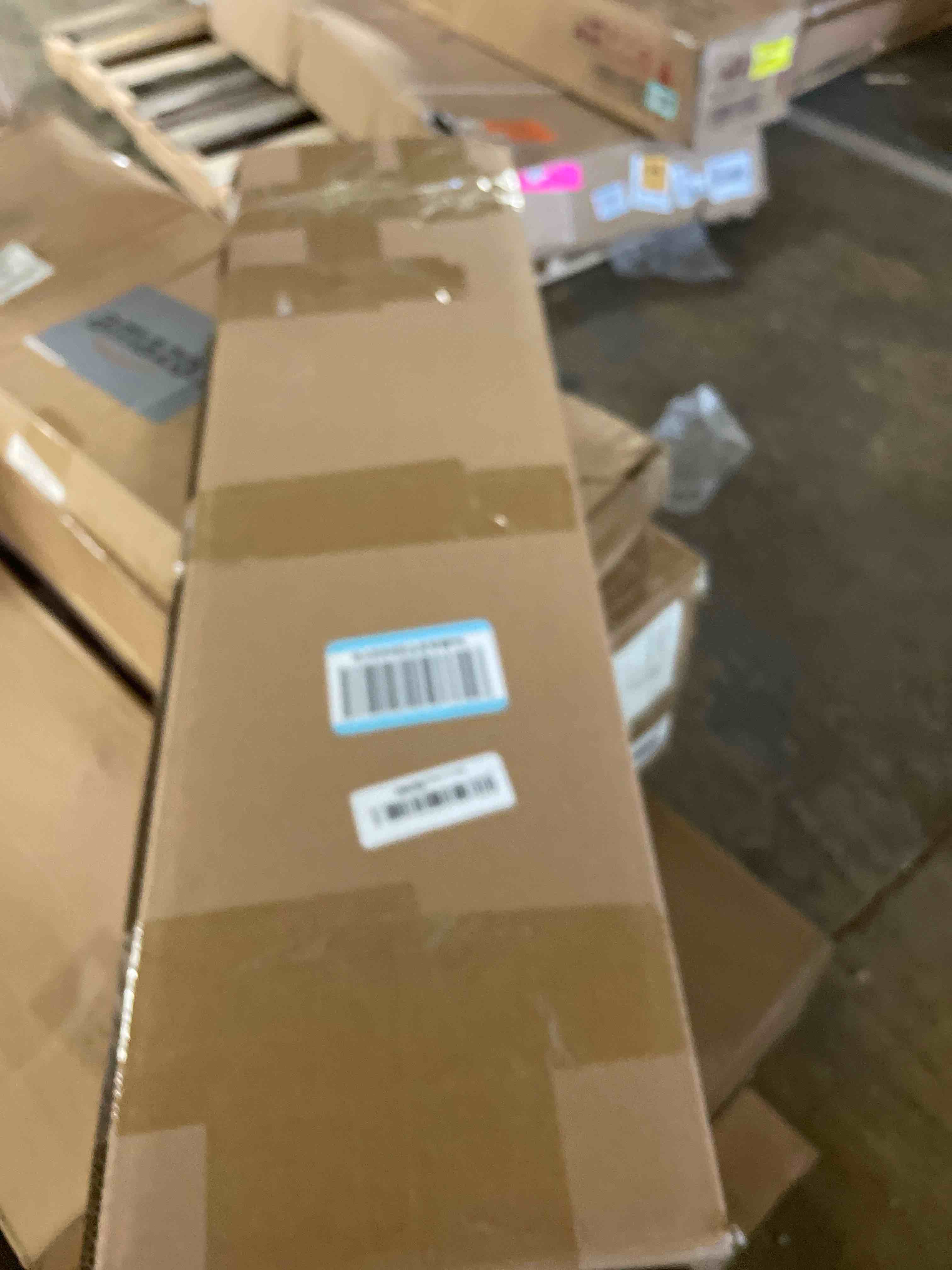 Condition photo showing New/Like New for 2" Slats Wood Blinds for Indoor Windows: Wooden Blackout Blinds & Shades,Black Out Privacy Horizontal Blinds for Home Bedroom Bathroom Living Room Windows Black 23.5" WX 48" H