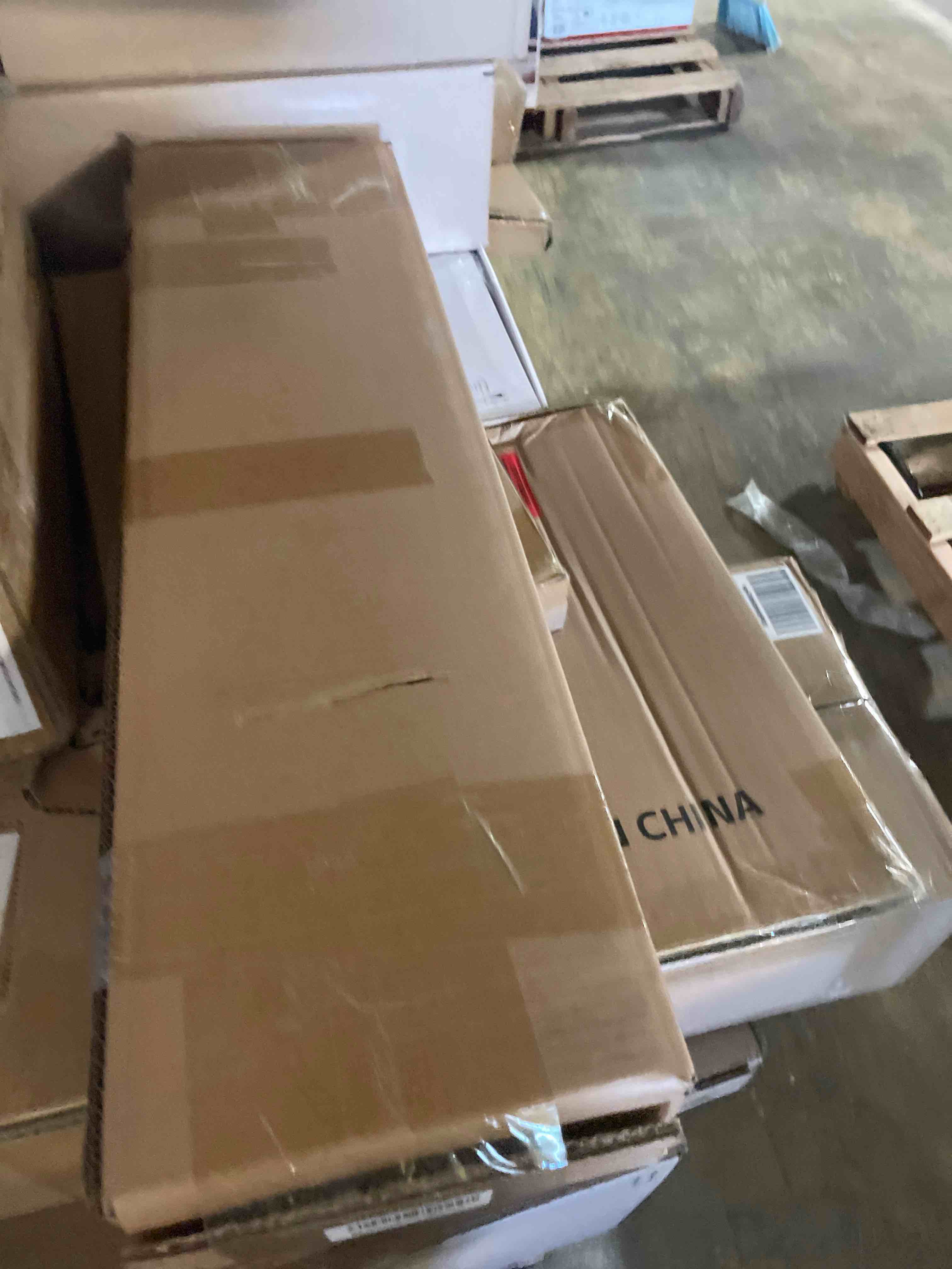 Condition photo showing New/Like New for 2" Slats Wood Blinds for Indoor Windows: Wooden Blackout Blinds & Shades,Black Out Privacy Horizontal Blinds for Home Bedroom Bathroom Living Room Windows Black 23.5" WX 48" H