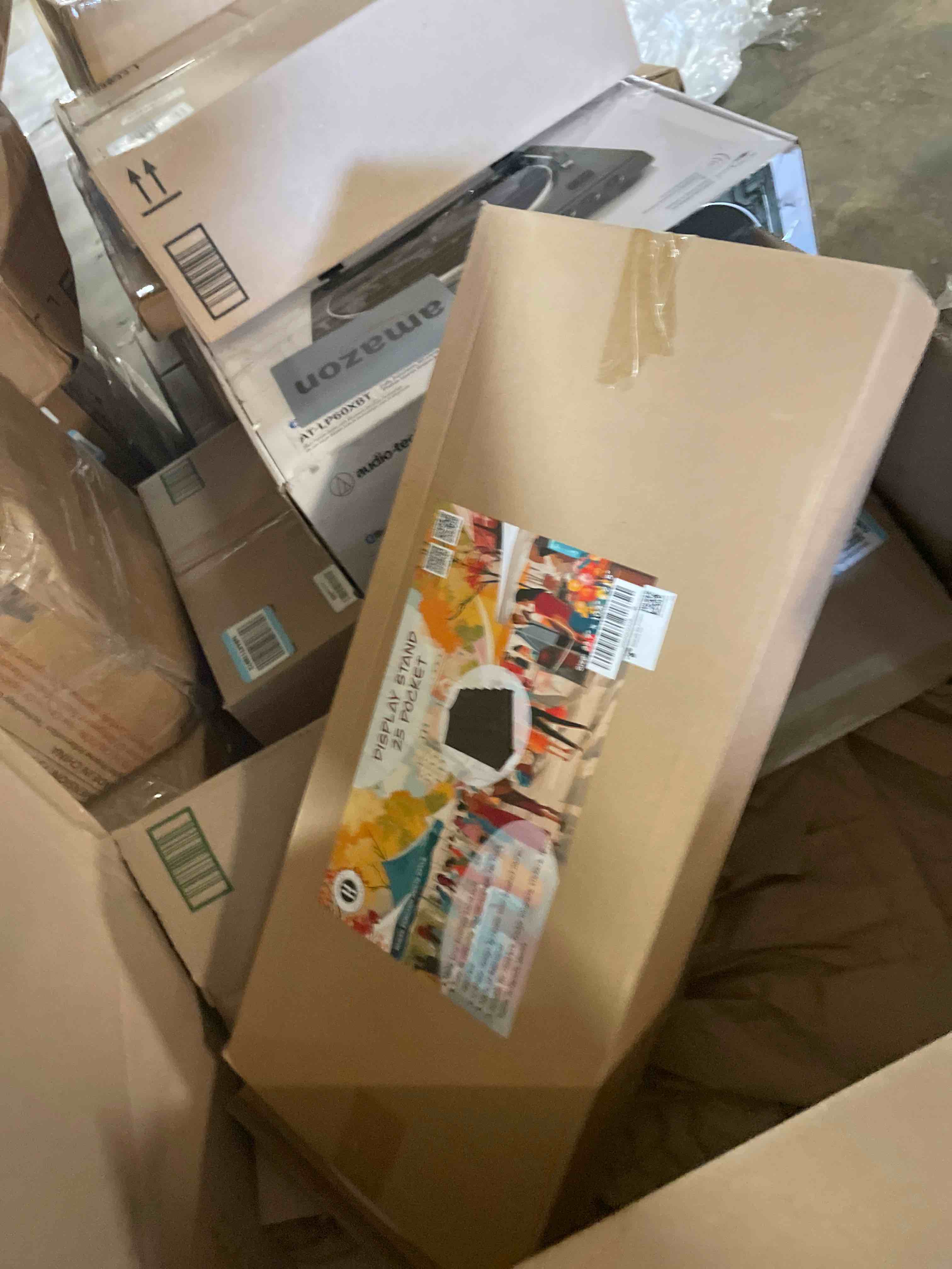 Condition photo showing New/Like New for Sticker Display Stand with Curved Pockets for Big 4'' Stickers- Brochure Holder with Customizable Space - On the Go Display Stands for Vendor Events - Ideal for Small Business Vendors (Black, Large) Black Large