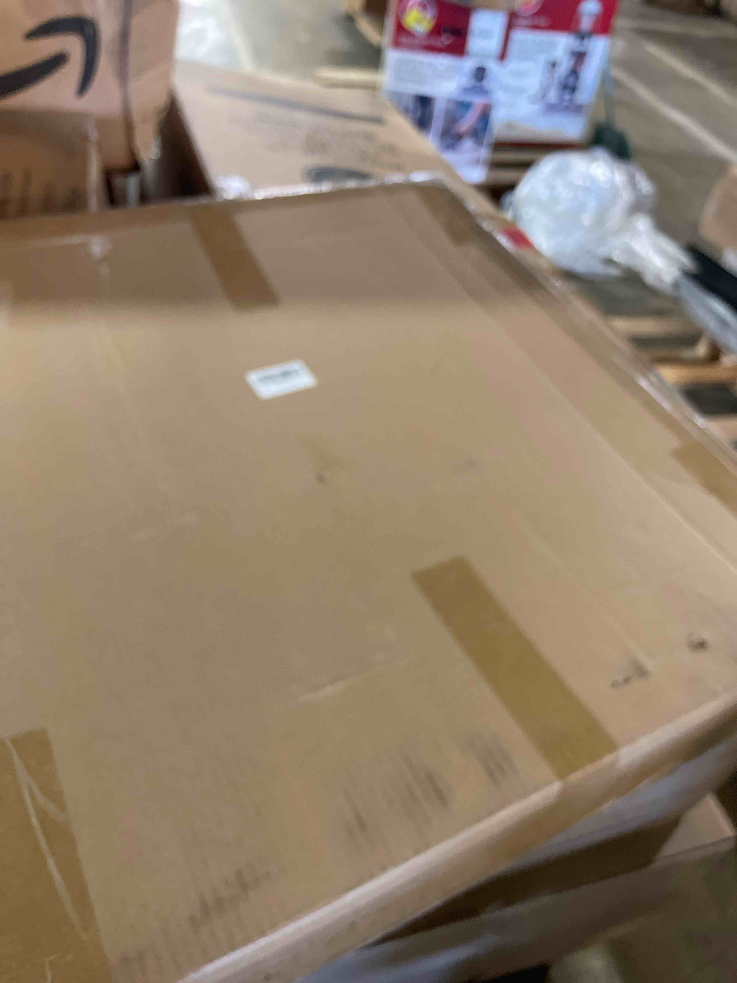 Condition photo showing Good Condition for Bergamot 3D Handmade 24"x24" Capiz Shell Wall Hanging Decor, Solid Wooden Framed Coastal Wall Decor, Minimalist White Sea Shell Art for Living Room, Bedroom, Office