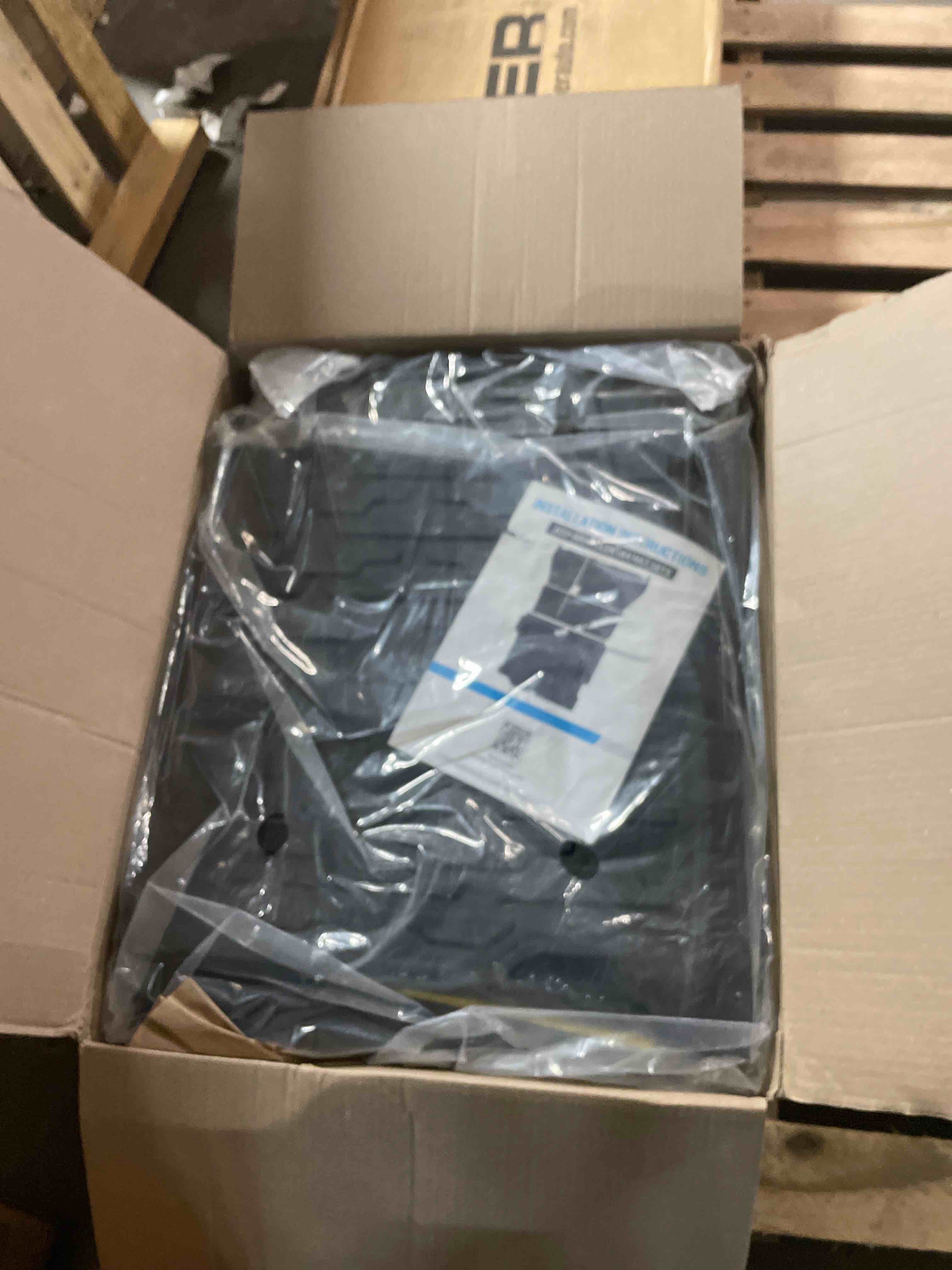 Condition photo showing New/Like New for Cargo Liner with Seat Back Cover Fit for 2018-2025 Jeep Wrangler JL Unlimited 4 Door 4X4, Cargo Mat TPE Seat Back Protector for 2024 Jeep Wrangler JL/JLU Accessories(Cargo Mat+ Backrest Mats) For 18-25 JLU 4X4 Cargo Mat+Seat Back Cover