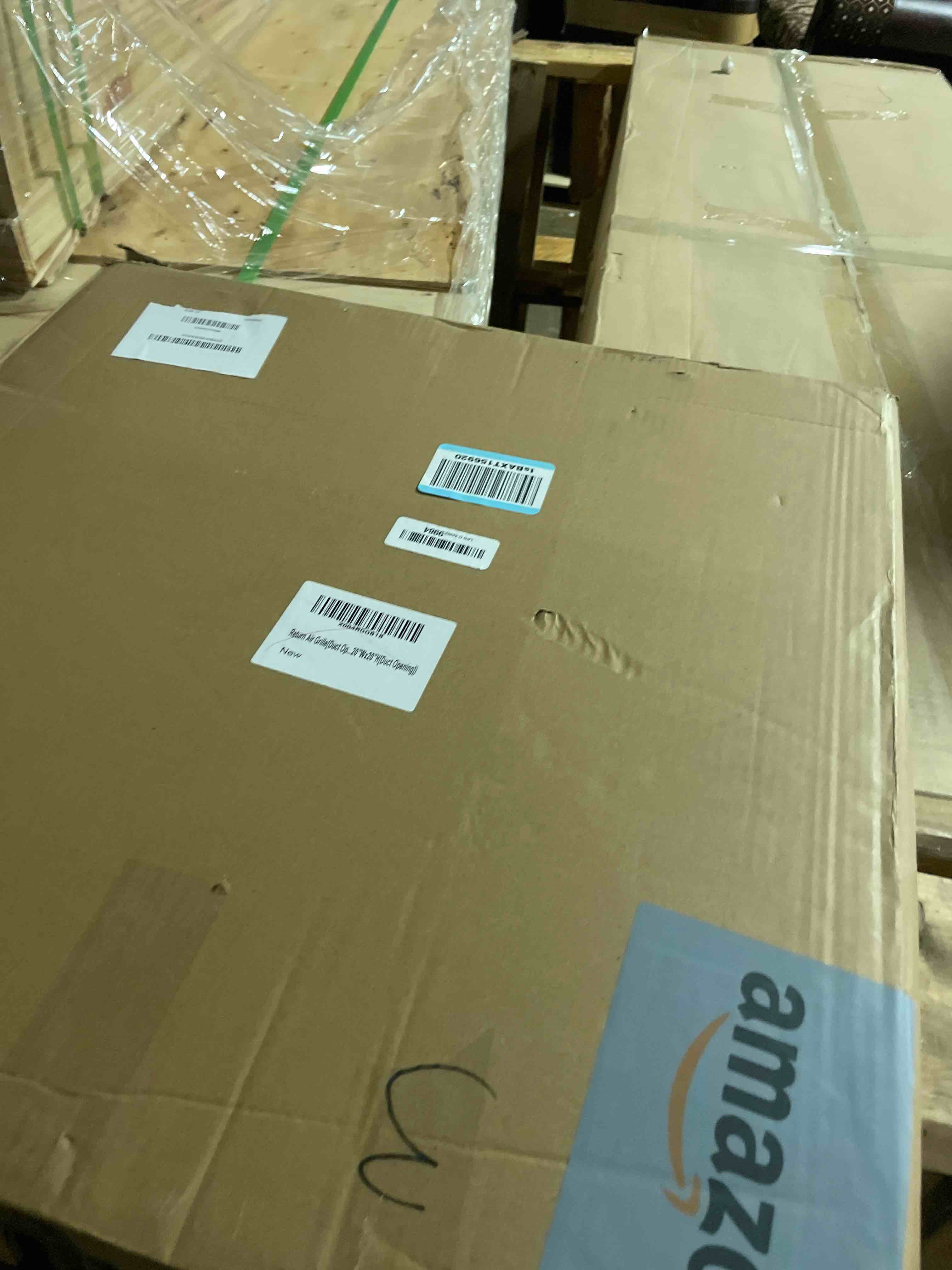 Condition photo showing New/Like New for 20 x 20 Return Air Grille [Duct Opening Size],Return Air Vent Cover for Wall Or Ceiling,Steel Return Air Filter Grilles Removable Face/Door for 1 Inch Filters (20"W x 20"H [Duct Opening])