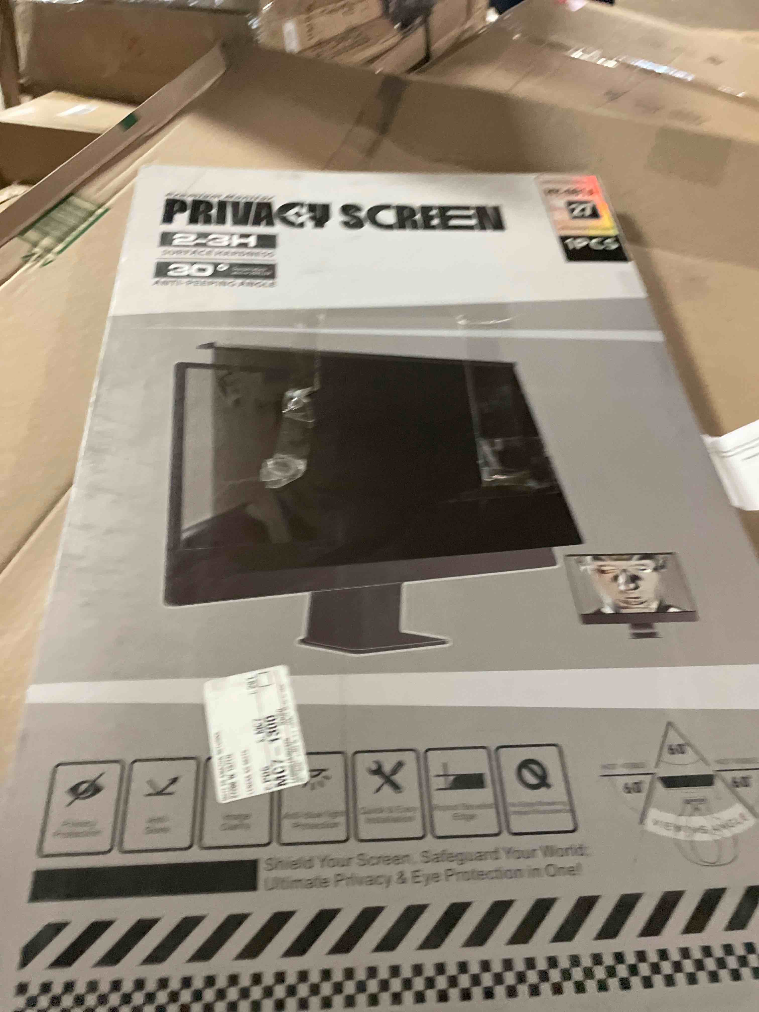Condition photo showing New/Like New for Magnetic Privacy Screen for Frameless Computer Monitor 27 Inch 16:9 Aspect Ratio,Hanging Blue Light Screen Protector Eye Protection Anti-Spy Shield, 27in Removable Privacy Filter