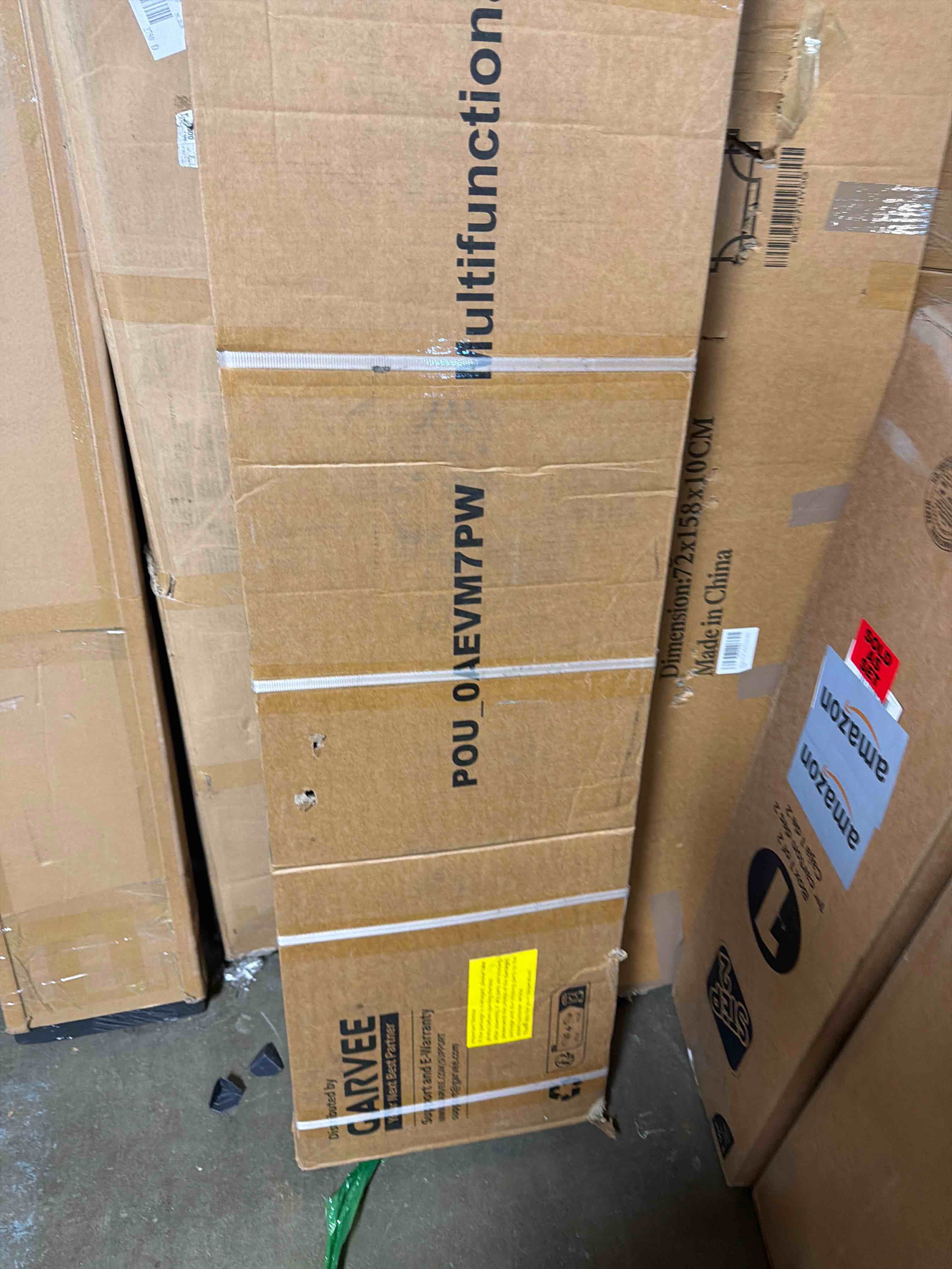 Condition photo showing As Is for Home Gym Rolling Mirror 68" x 40", Extra Large Full Length Fitness Mirror, Big Mobile Tempered Glass Floor Mirror 360° Swivel on Wheels for Workout, Garage, Dance Studio & Yoga, Bedroom, White