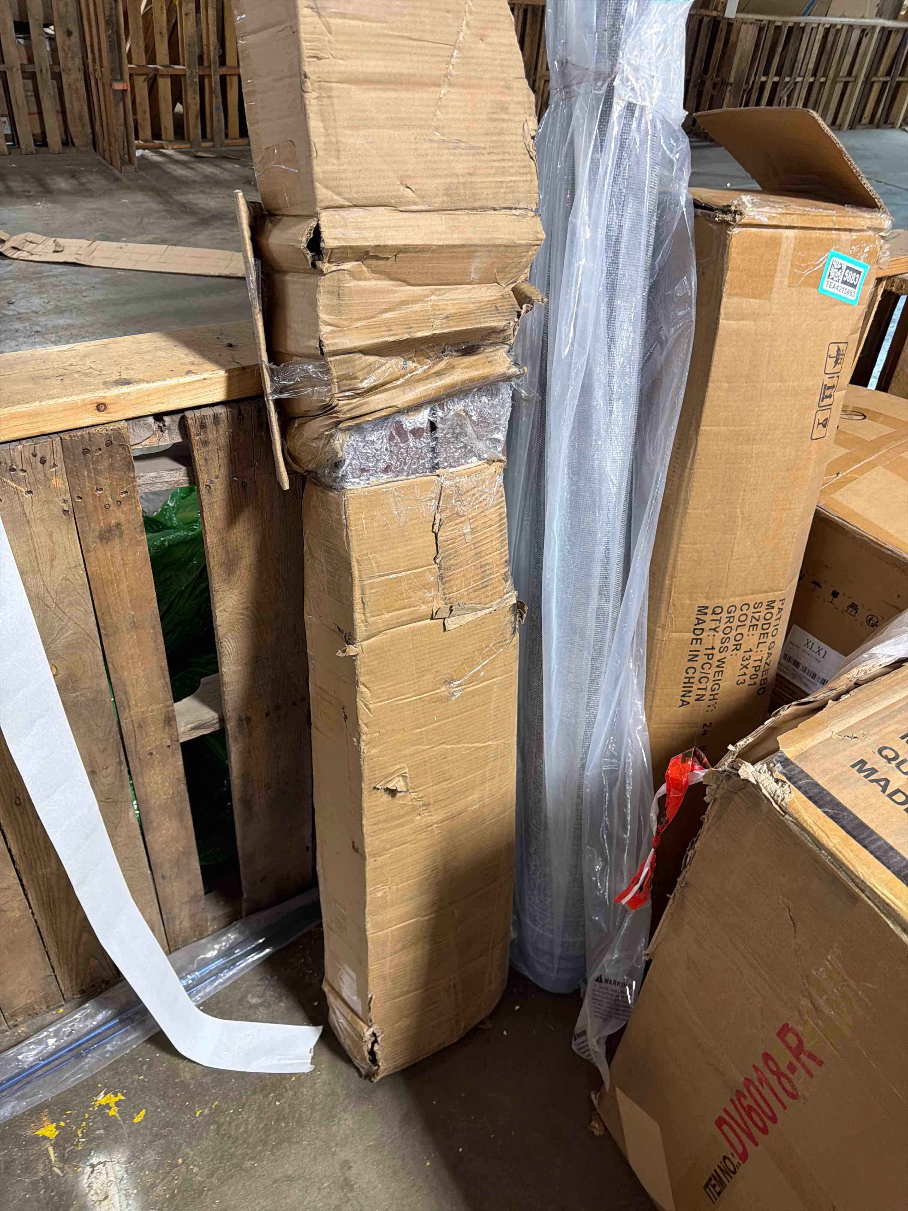 Condition photo showing Good Condition for ROYMELO 32 x 84 in Sliding Barn Wood Door Slab with 5.5ft Hardware Kit and Handle, Coffee, K Shape, Simple DIY Assembly