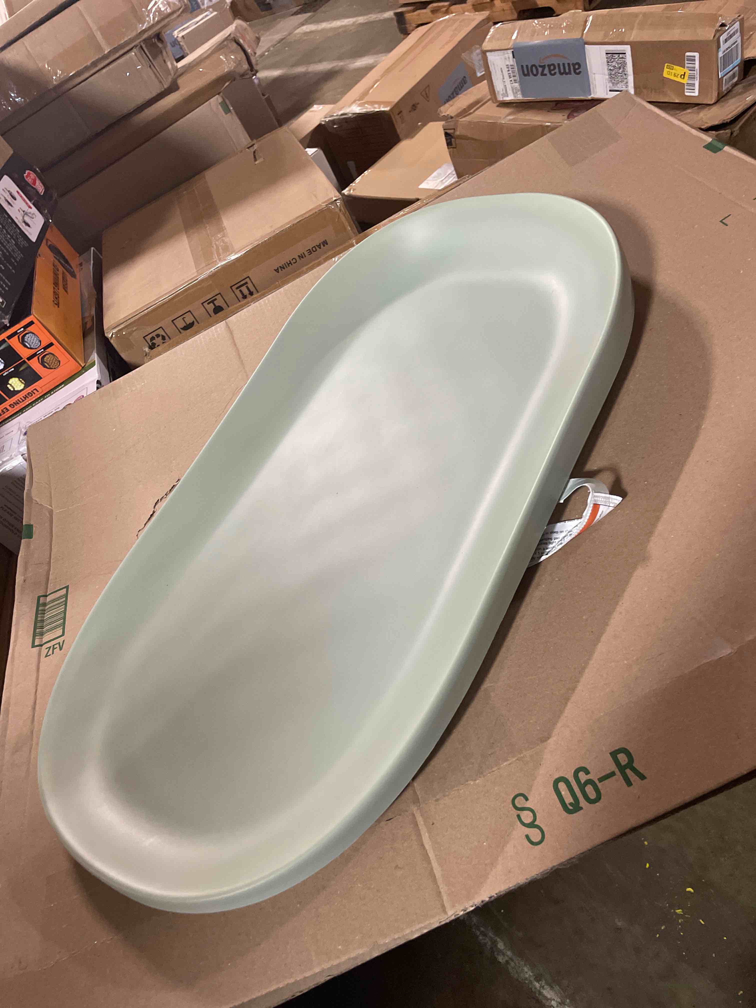 Condition photo showing Good Condition for Waterproof Baby Changing Pad in EVA Foam, Wipeable & Quick Clean, Light & Portable, Adjustable Safety Belt & Non-Slip Base, for Diaper/Clothes Changes & Massage, Fits Dresser/Changing Table - Sage