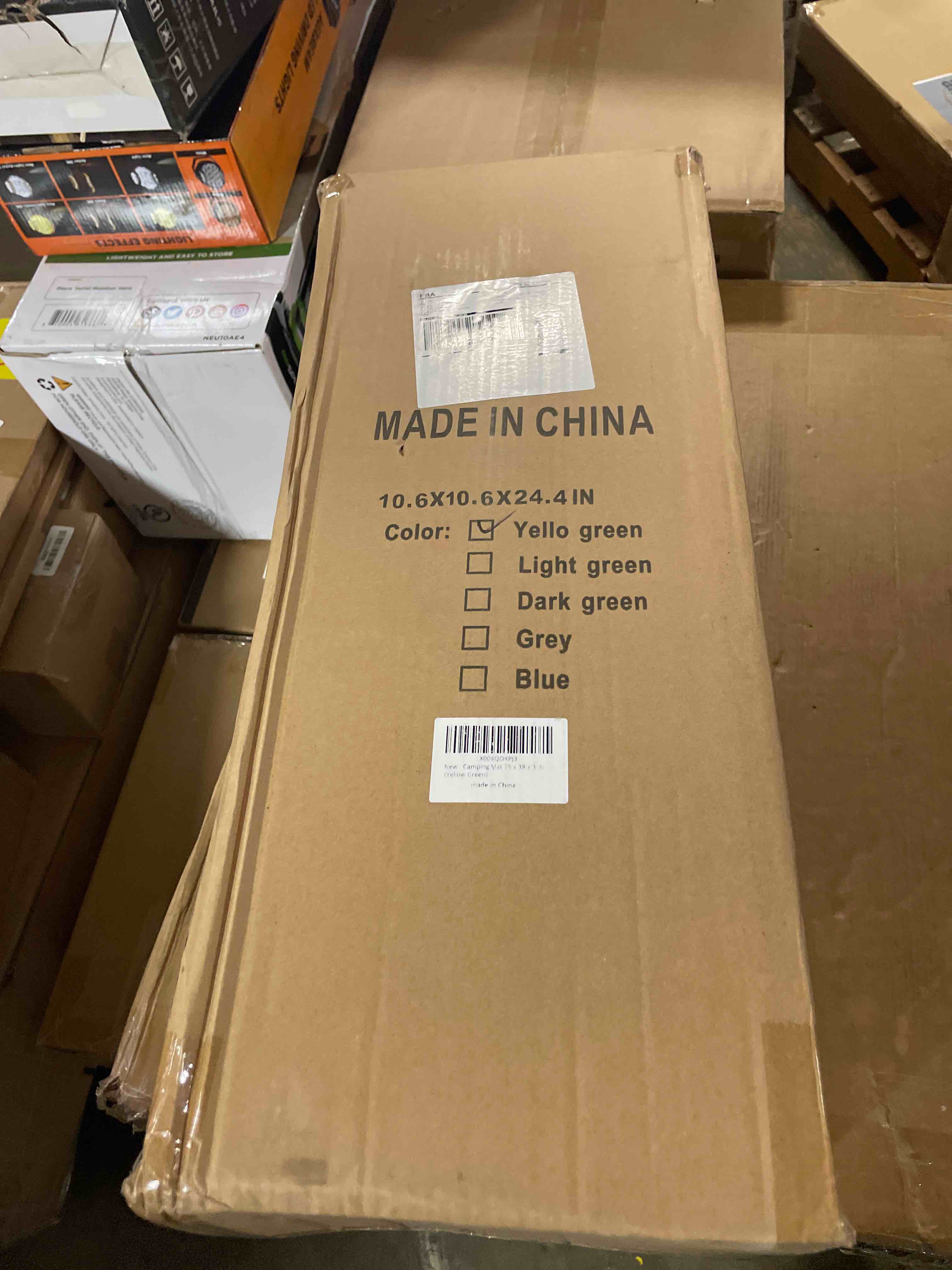 Condition photo showing New/Like New for Sleeping Pad,3-inch Thick Memory Foam Camping Mattress,Portable Roll-Up Mat for Car/Tent/Floor/Cot/Travel,Comfortable Pad for Guests Sleepover Grass Green Twin:75*38*3"