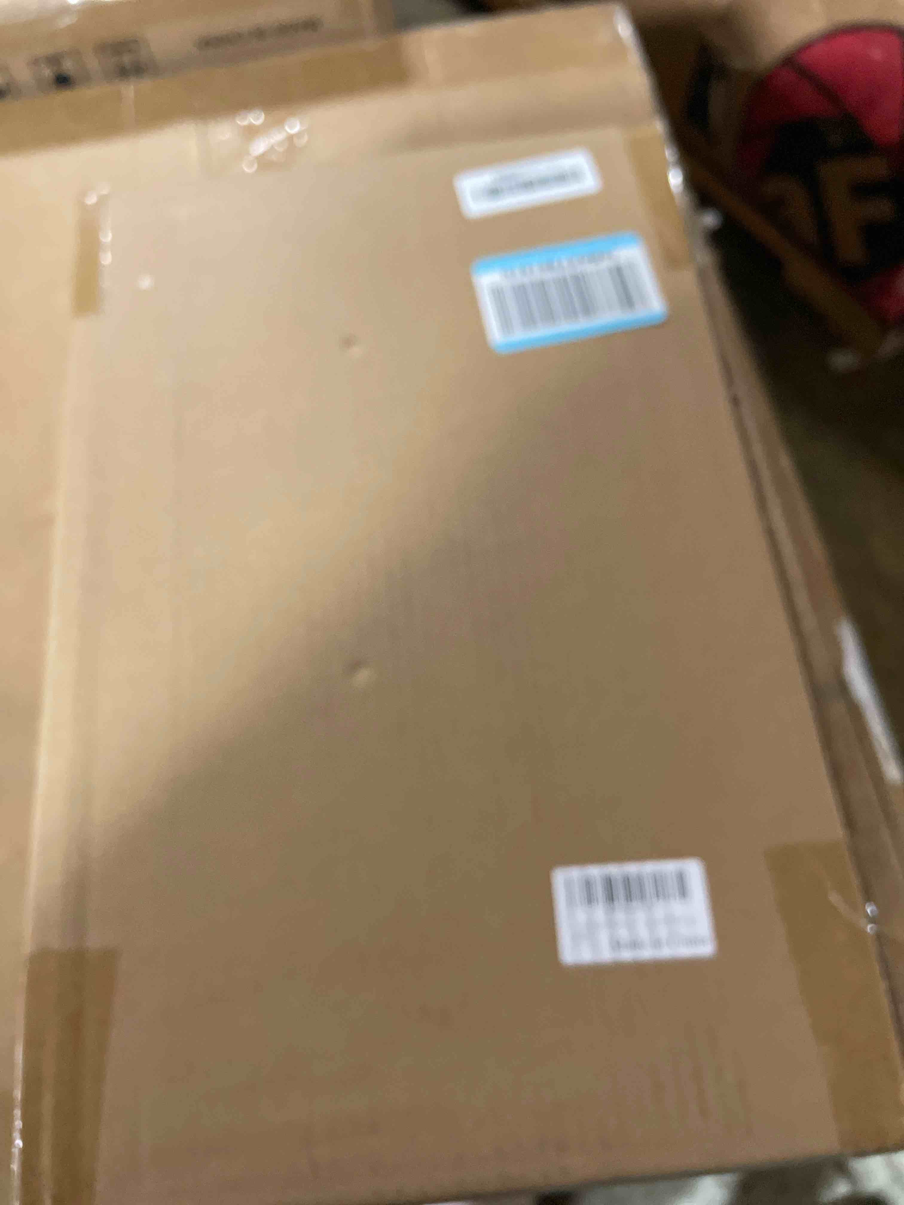 Condition photo showing New/Like New for Rattan Display Box for Home Decor with Lid - Rectangular Coastal Bohemian Style Stackable Decorative Storage Box Set - Handmade from Natural Rattan, Cedar & Real Glass